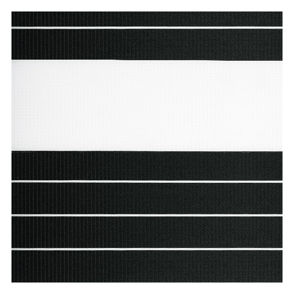 Échantillon tissu pour store enrouleur jour nuit sur mesure | F7866 noir / translucide / Autumn