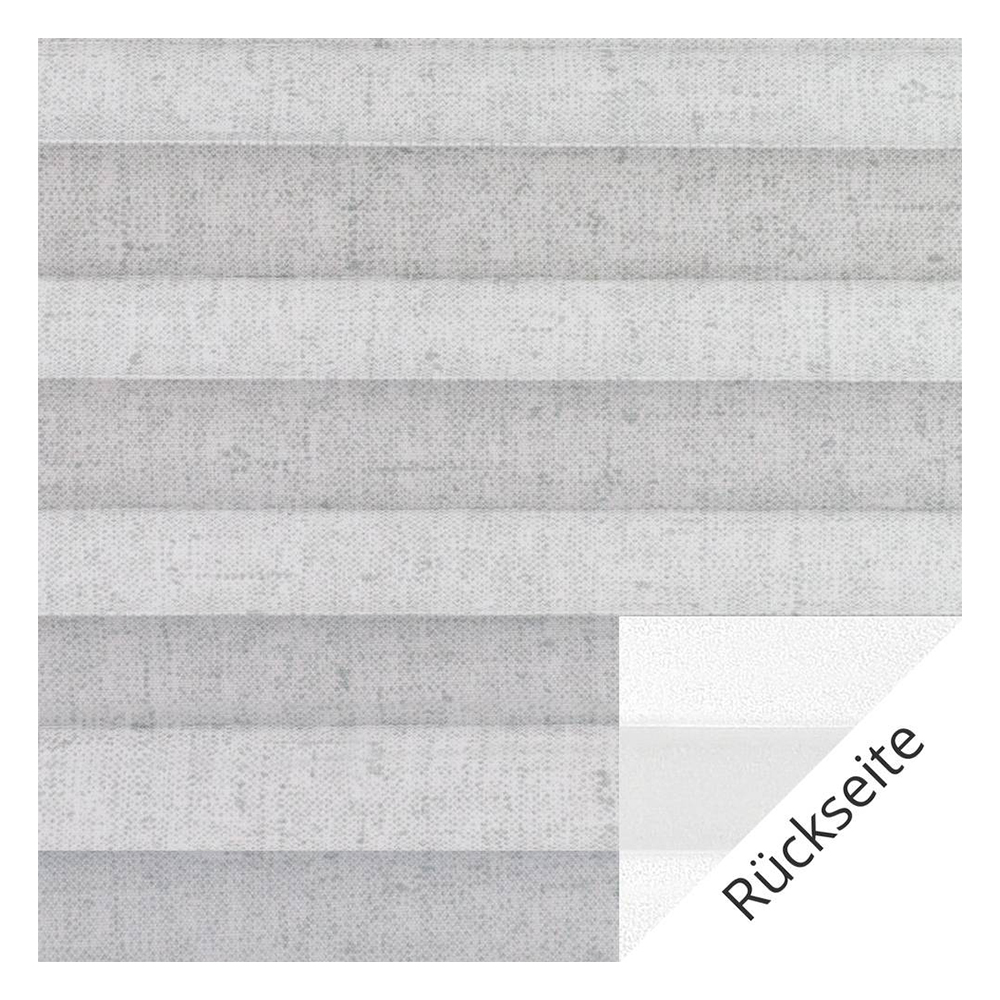 Échantillon tissu pour store plissé sur mesure 40102 gris / occultant / Linen Perlmutt Black Out