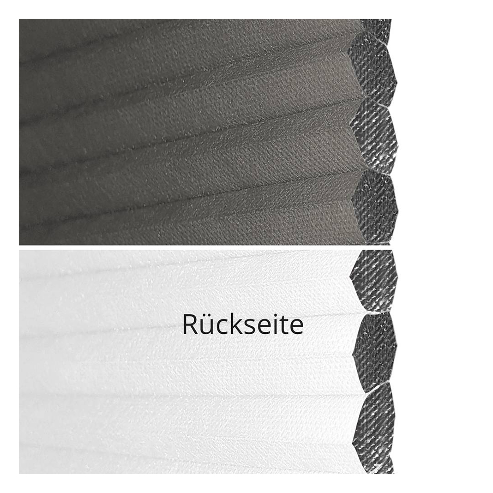 Échantillon tissu pour store plissé sur mesure 70105 noir / totalement occultant / Sistra Black Out B1