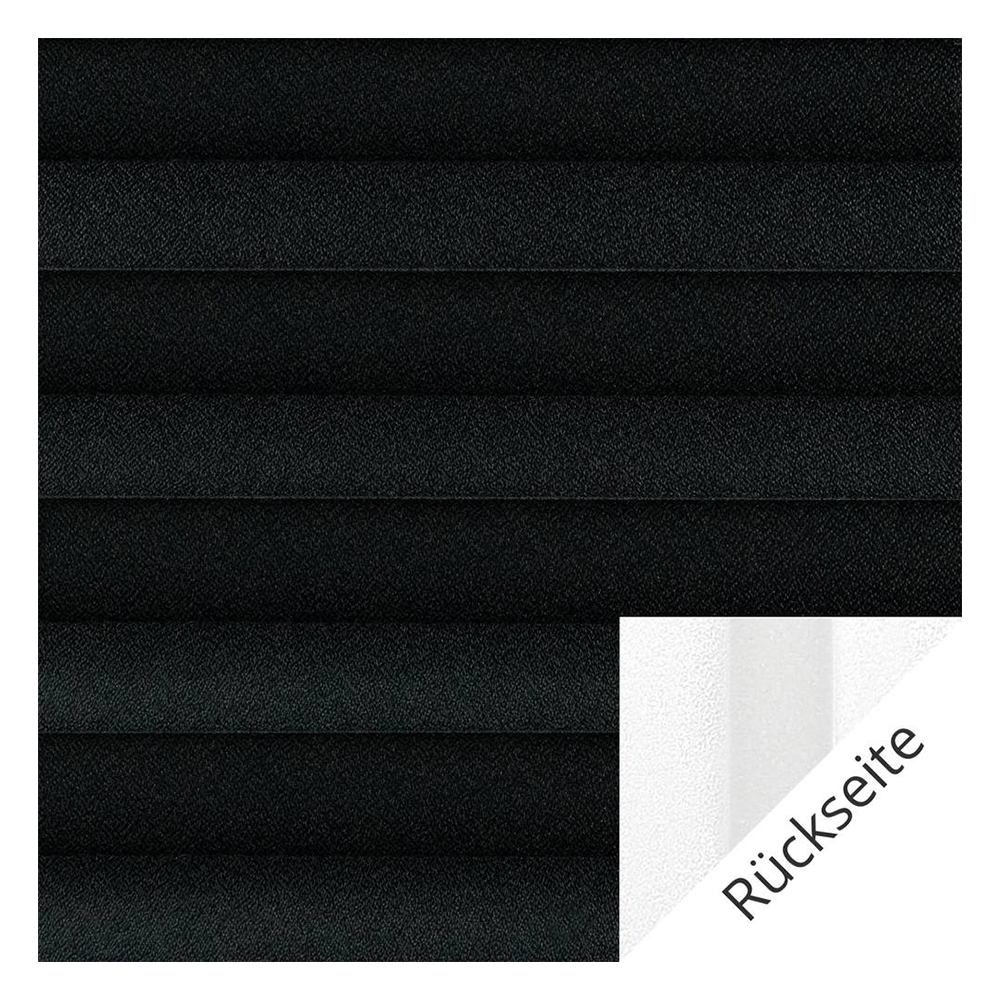 Échantillon tissu pour store plissé sur mesure 10747 noir / occultant / Lunata blackout