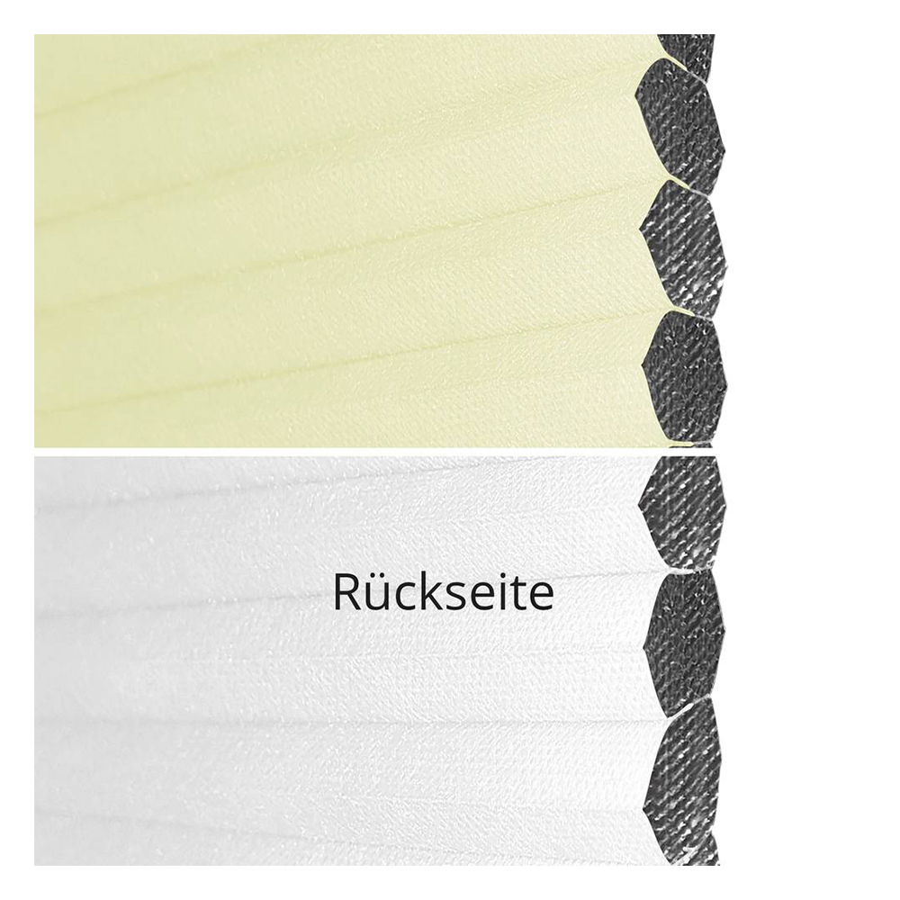 Échantillon tissu pour store plissé sur mesure 70003 jaune / totalement occultant / Sistra Black Out