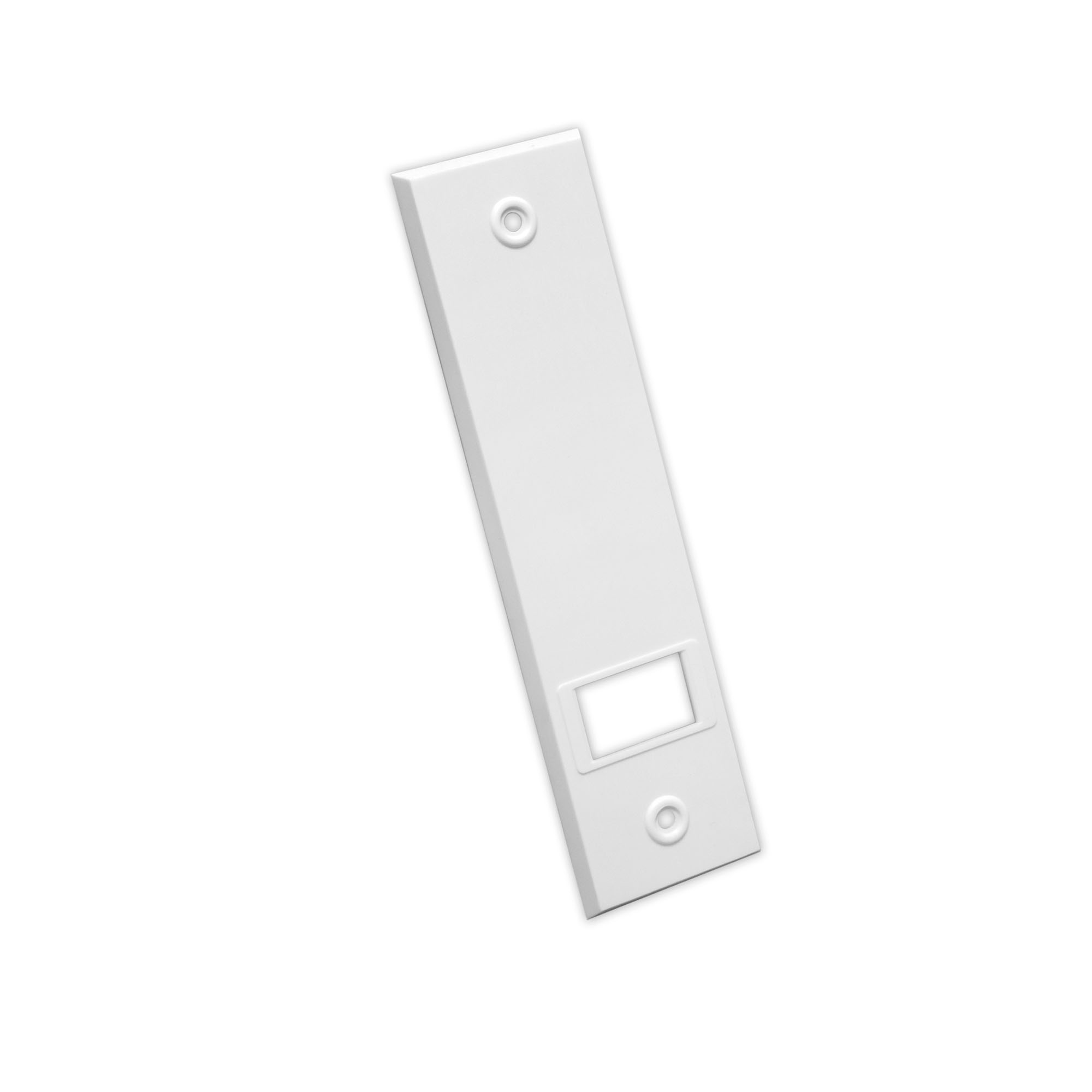 Plaque de recouvrement pour enrouleur à sangle encastré / à engrenage | Plastique / LA: 160 mm / blanc
