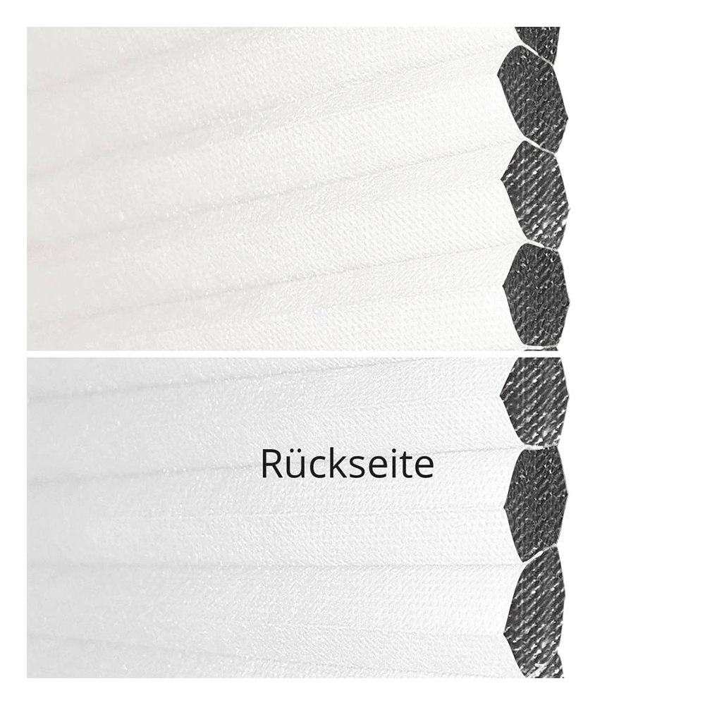 Échantillon tissu pour store plissé sur mesure 70101 blanc / totalement occultant / Sistra Black Out B1