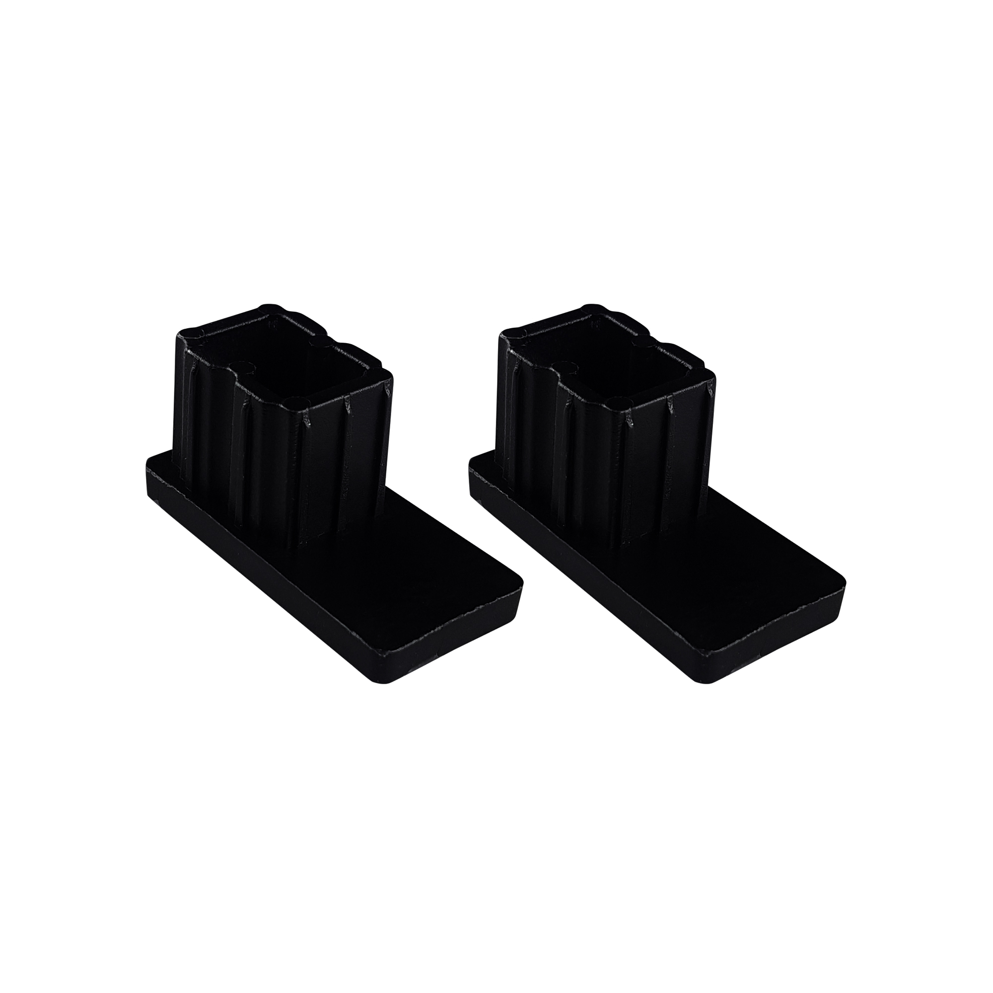 Bouchon pour coulisses de volet roulant PP 45 (45 x 22 mm) | noir, 2 pièces