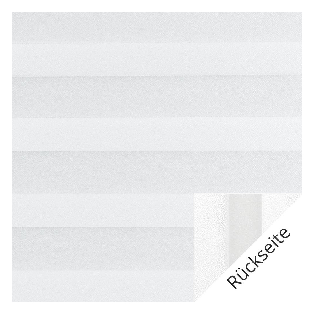 Échantillon tissu pour store plissé sur mesure 10741 blanc / occultant / Lunata blackout