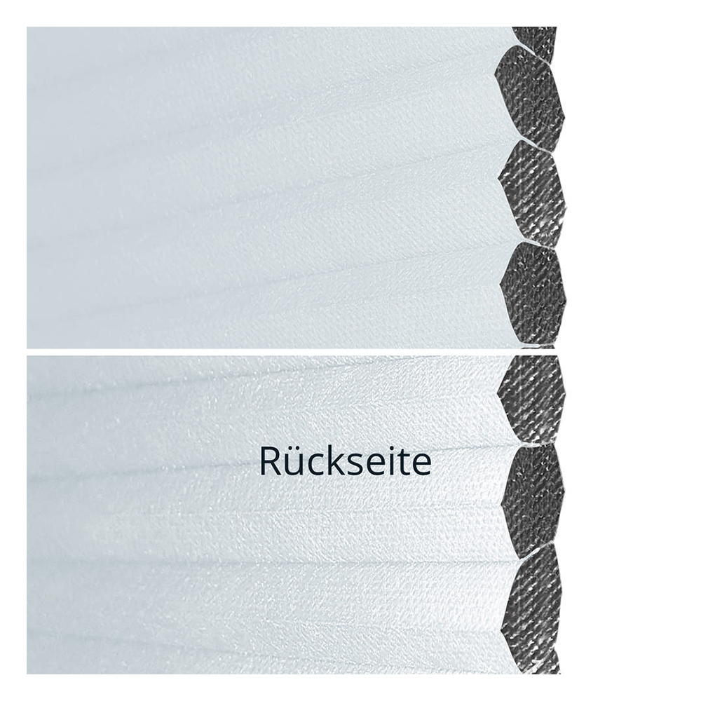 Échantillon tissu pour store plissé sur mesure 70051 blanc-gris / occultant / Neo RD