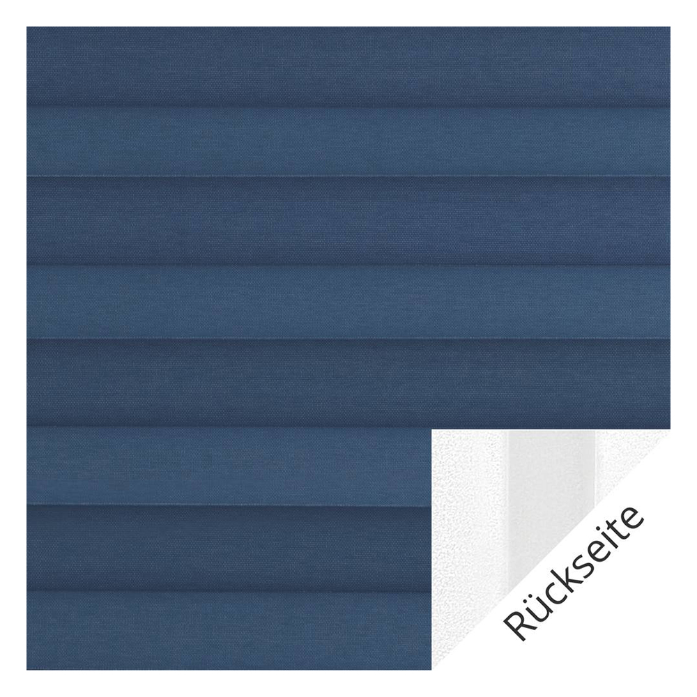 Échantillon tissu pour store plissé sur mesure 20011 bleu / occultant / Somnio Perlmutt Black Out