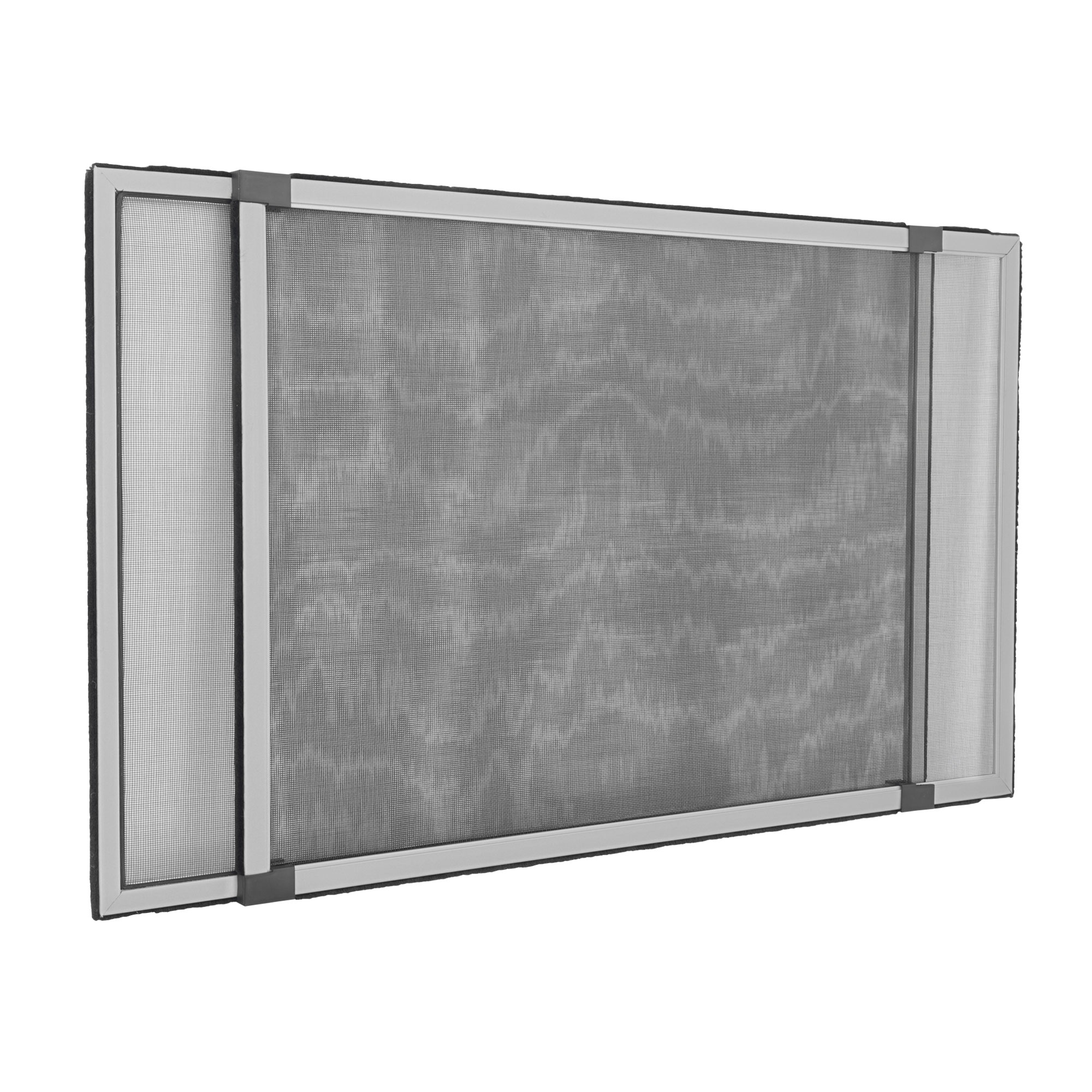 Moustiquaire cadre fixe Schiebfix / Easy Slide | 75 x 50 cm, argenté
