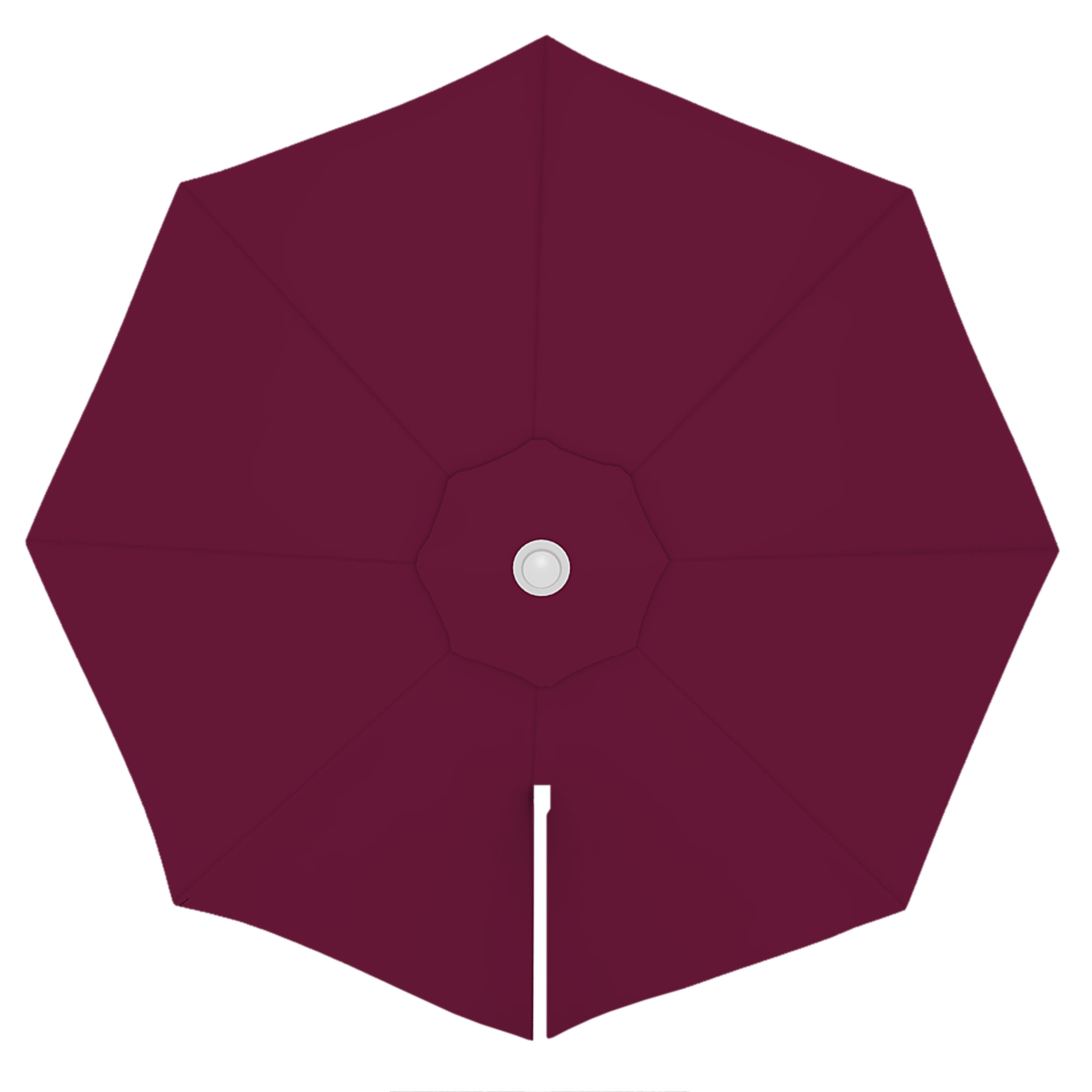 Toile pour parasol déporté parapenda (Plus) | 3,5 m, rond, bordeaux