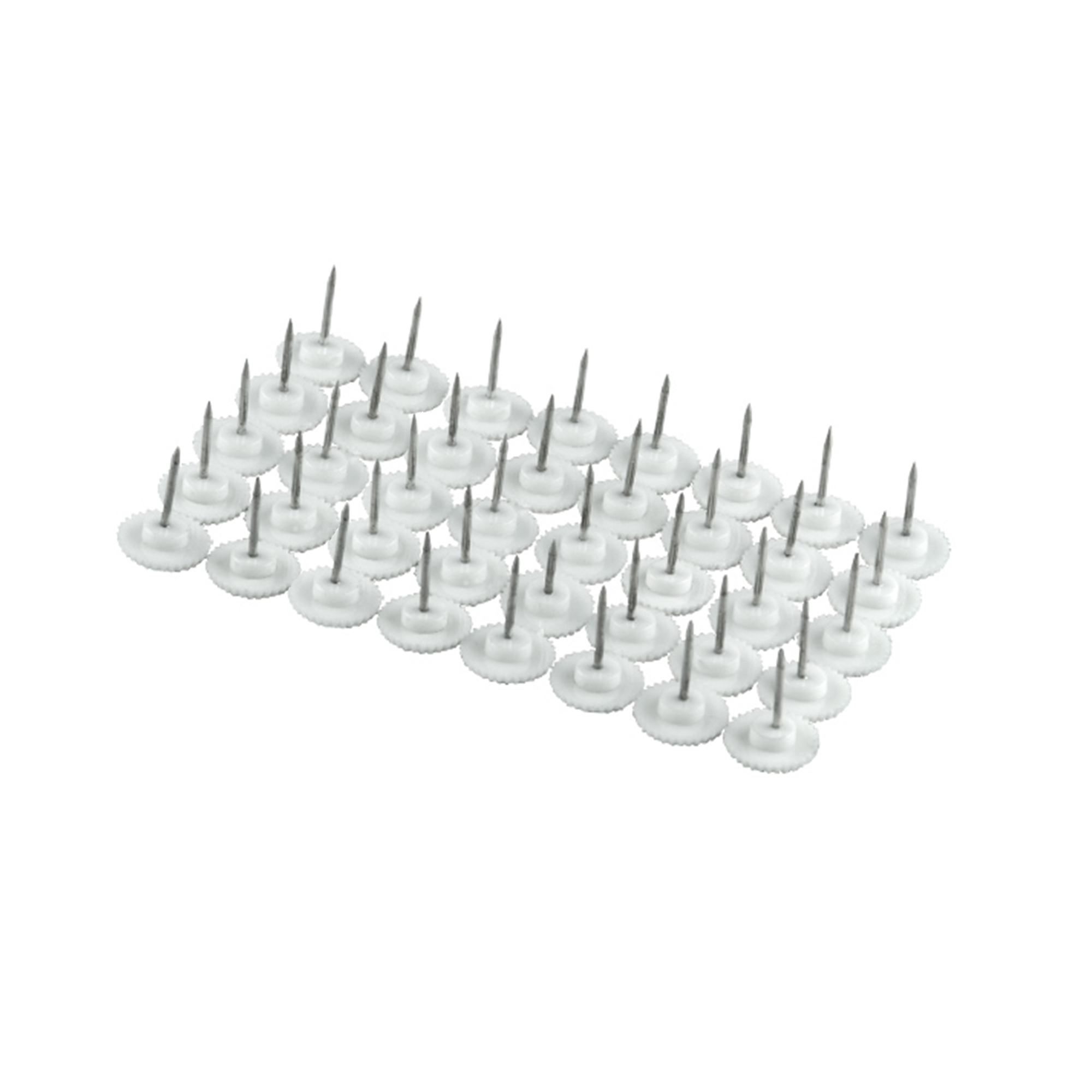 Kit de fixation de moustiquaires avec fermeture magnétique pour cadres en bois | 40 Punaises, blanc