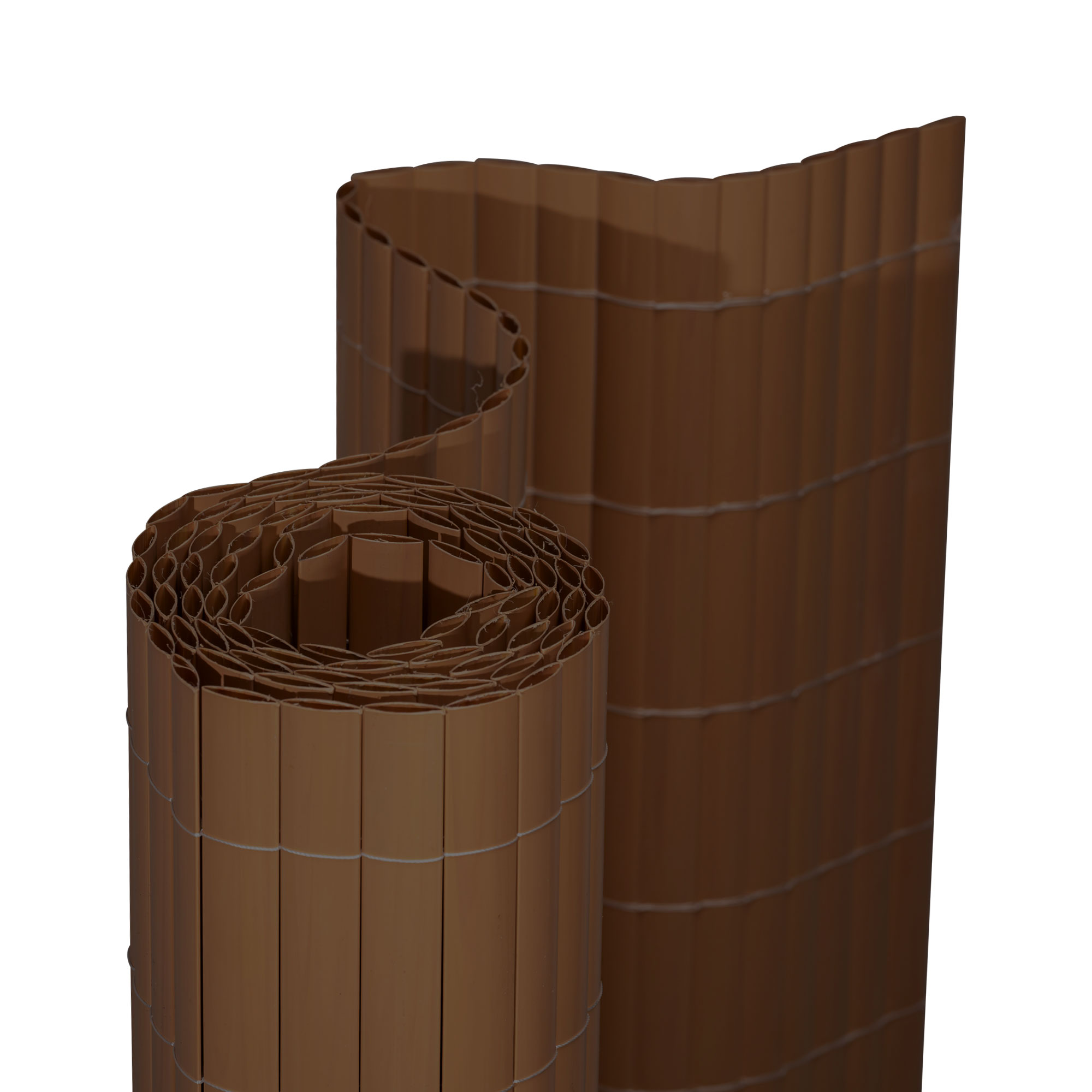 Canisse en PVC Premium | 160 x 500 cm, brun