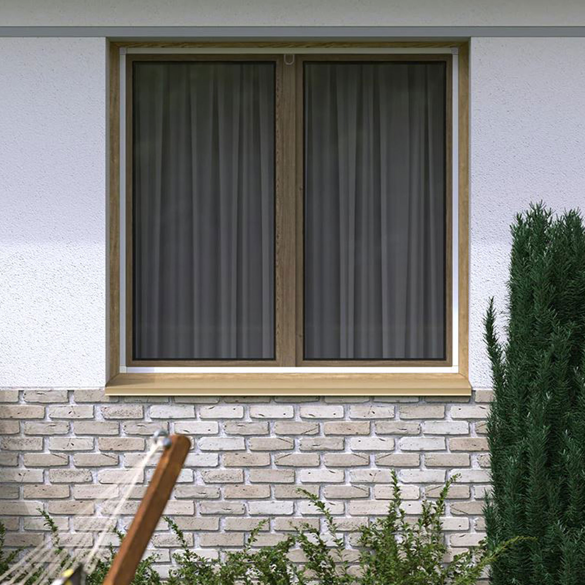 Connecteurs d’angle pour moustiquaire cadre fixe BrushLine 2000 Sur mesure | 4 pièces, aluminium