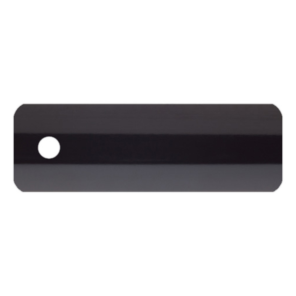 Échantillon lame pour store vénitien en aluminium sur mesure | 25 mm / 165 noir / brillant Échantillon lame pour store vénitien en aluminium sur mesure | 25 mm / 165 noir / brillant