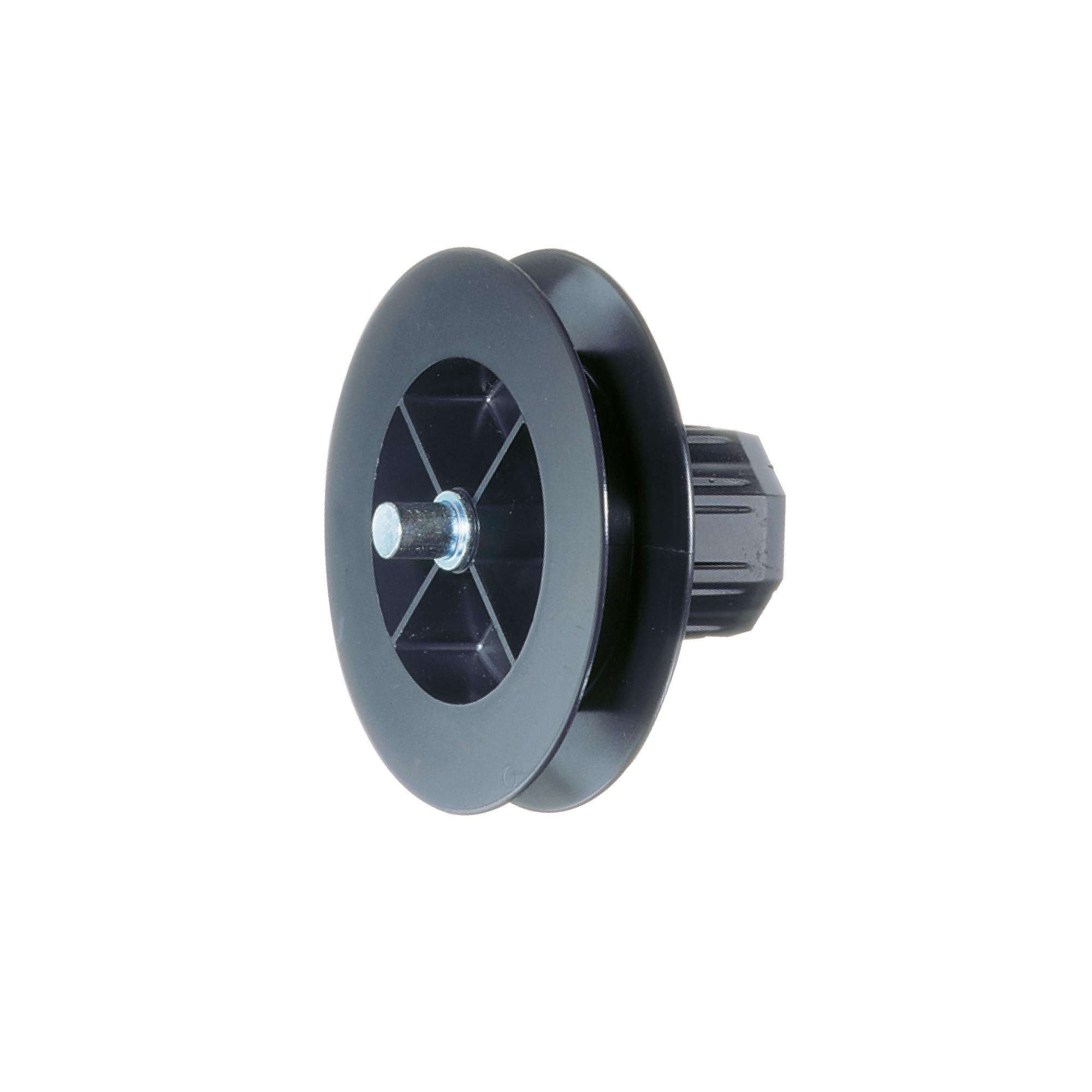 Disque de sangle avec capsule à rouleau pour axe de volet roulant Arbre octogonal SW40 KURZ | Ø 85 mm / Goupille d’axe extérieure