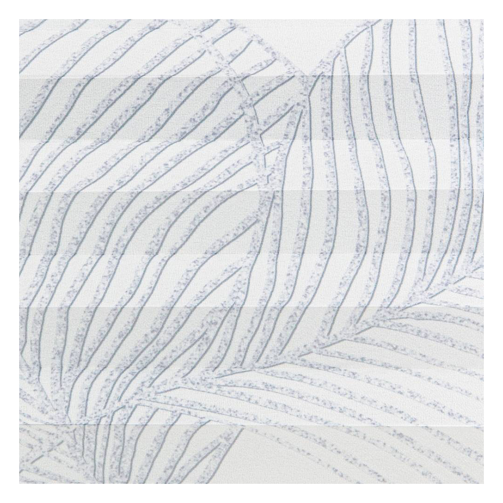 Échantillon tissu pour store plissé sur mesure L8114 blanc / translucide / Marie Lang