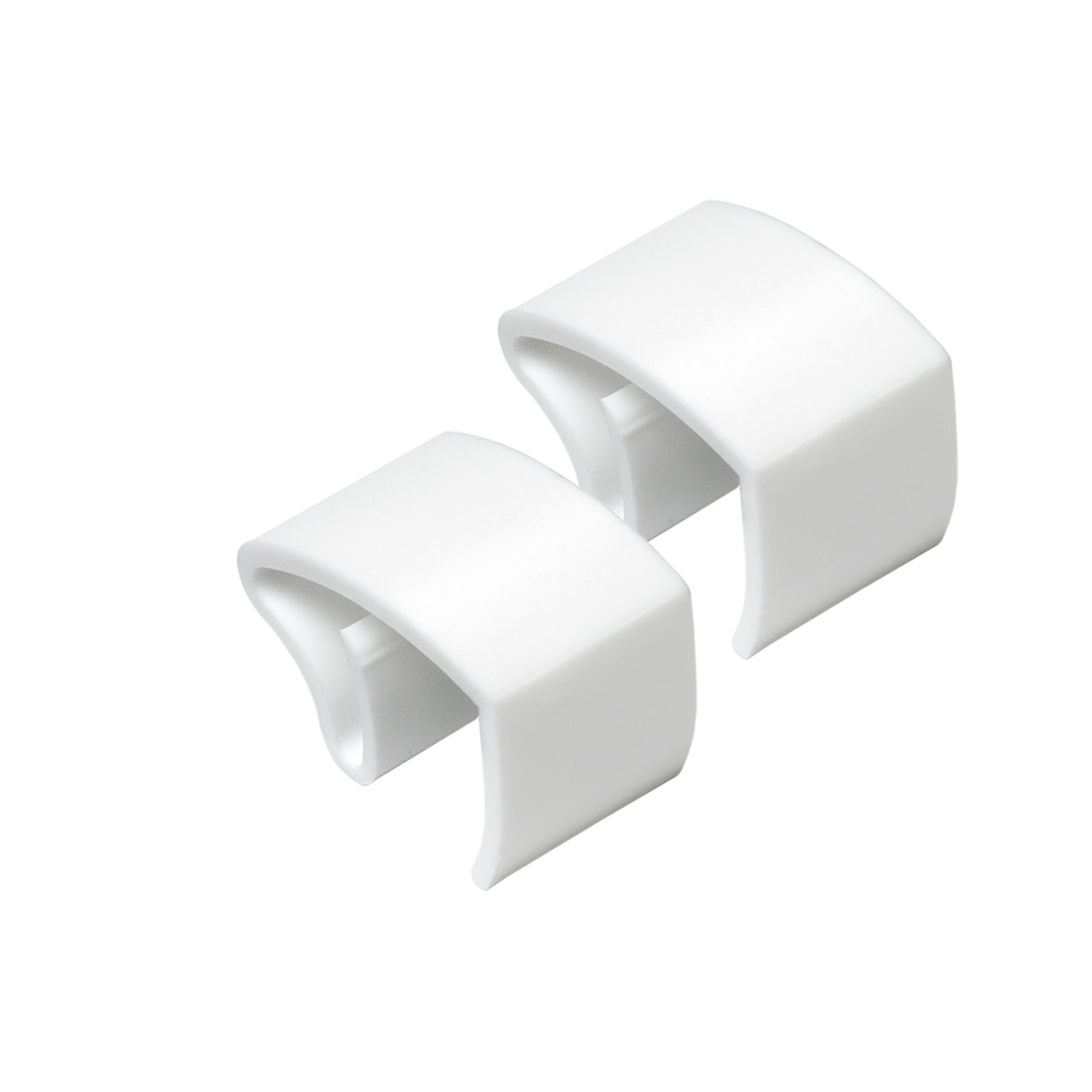 Mini-clips de fixation pour rail supérieur de store vénitien | blanc, 2 pièces