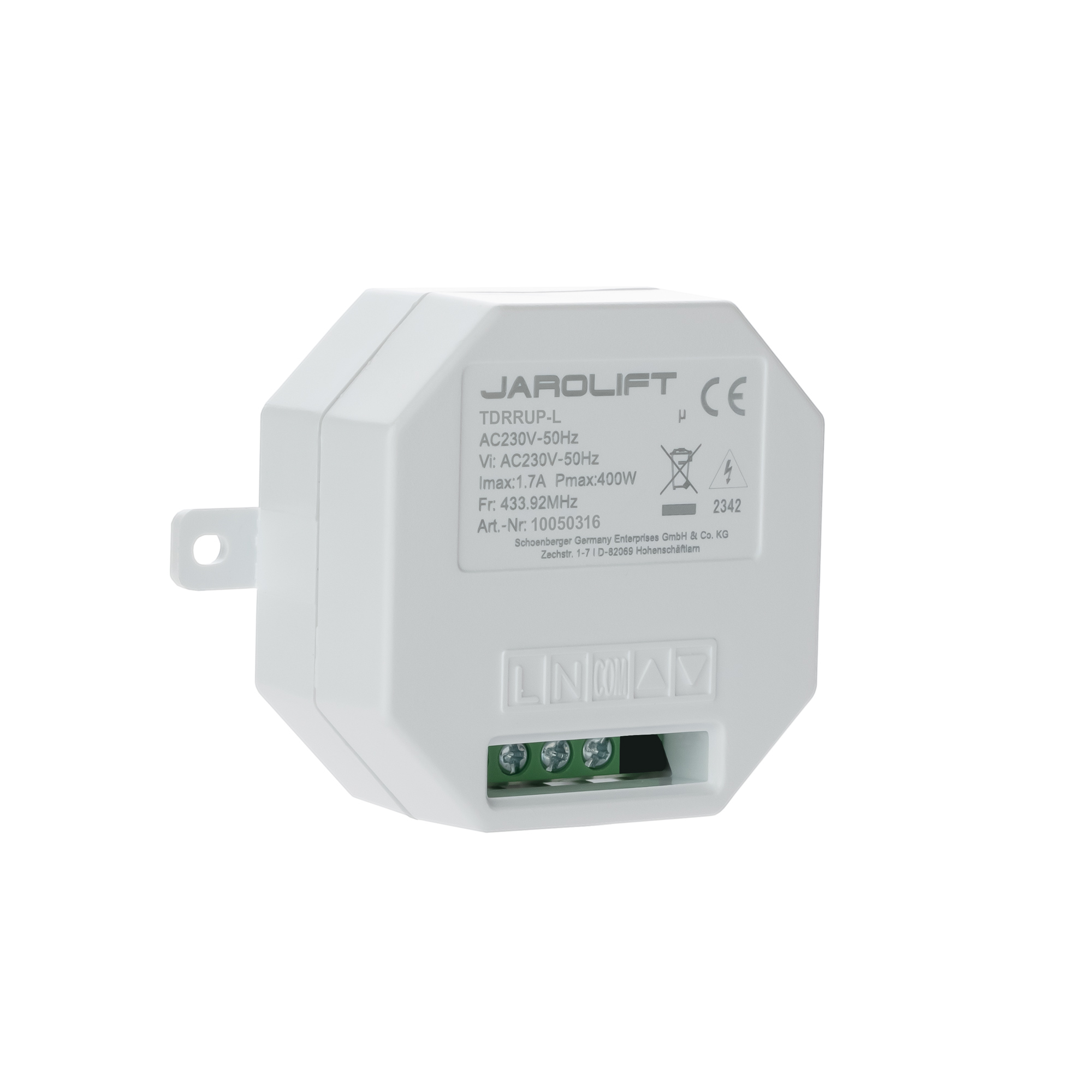 Récepteur radio d'éclairage TDRRUP-L | 1 canal, A encastrer