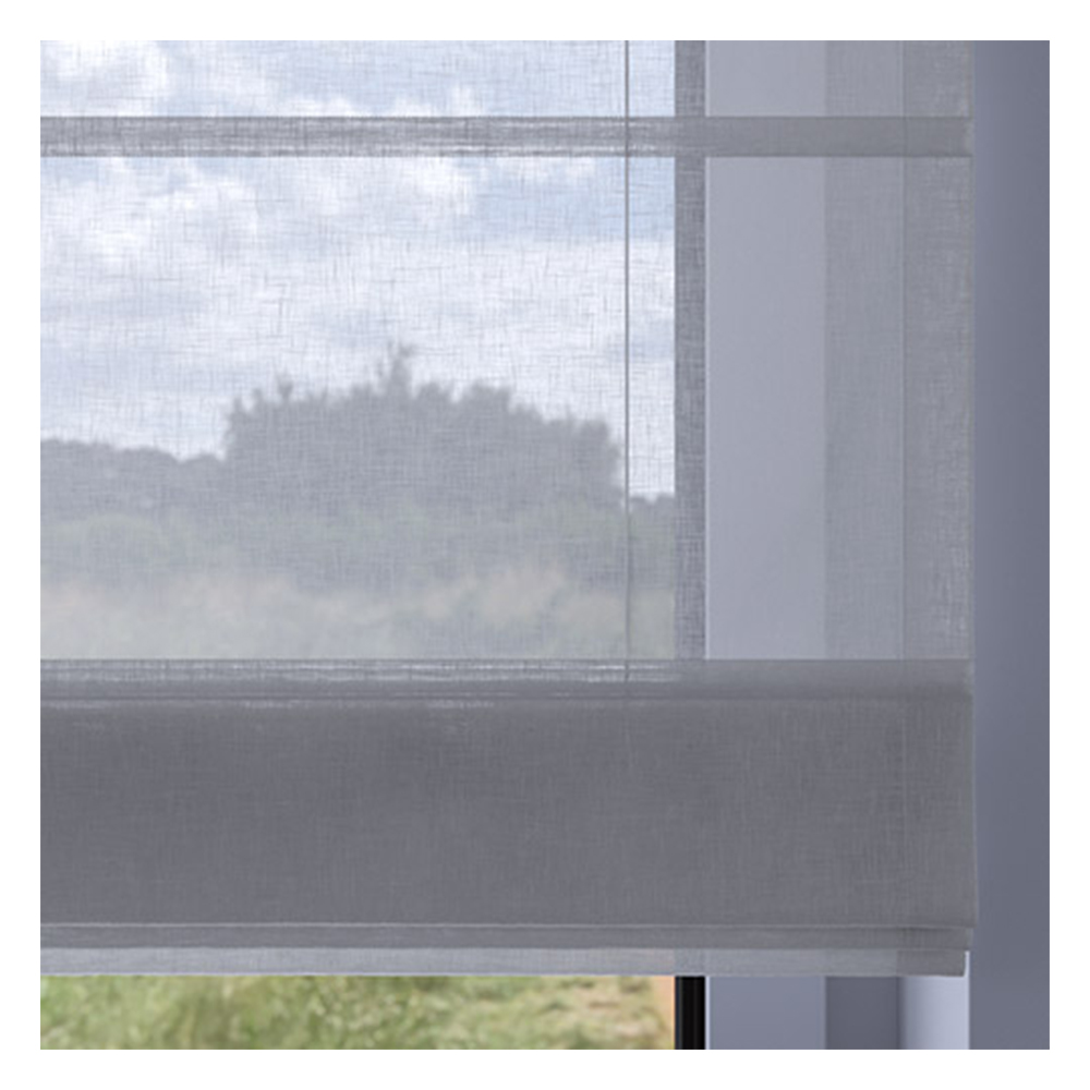 Échantillon tissu pour store bateau sur mesure | 04 gris / translucide / Tivoli