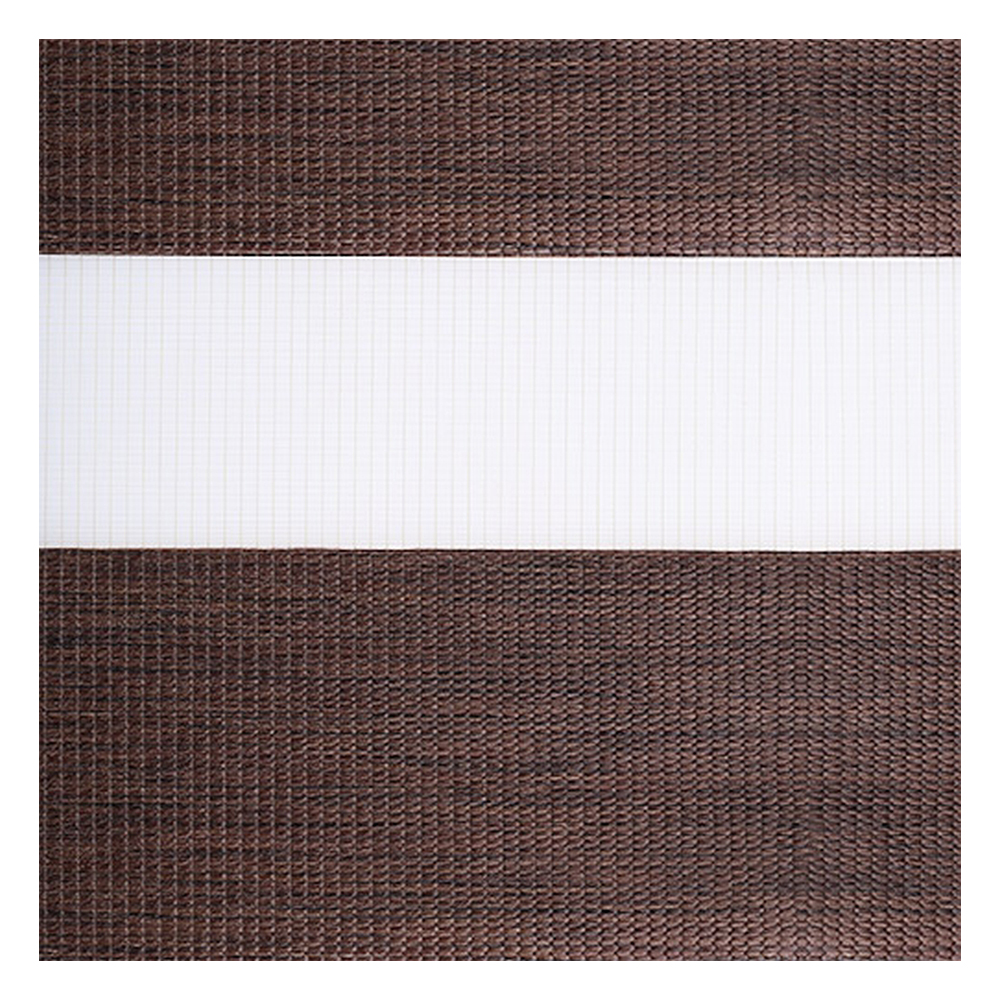 Échantillon tissu pour store enrouleur jour nuit sur mesure | G7839 brun / translucide / Rio