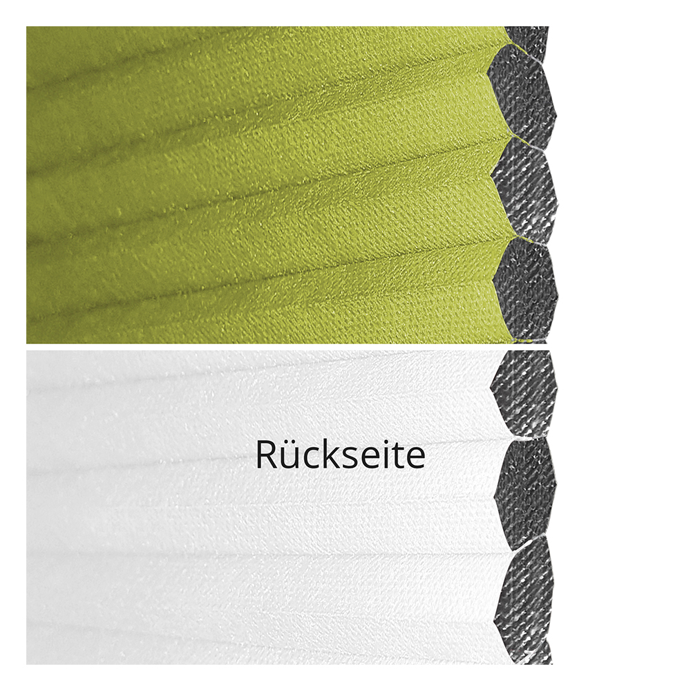 Échantillon tissu pour store plissé sur mesure NC931HB vert / totalement occultant / NanoCell
