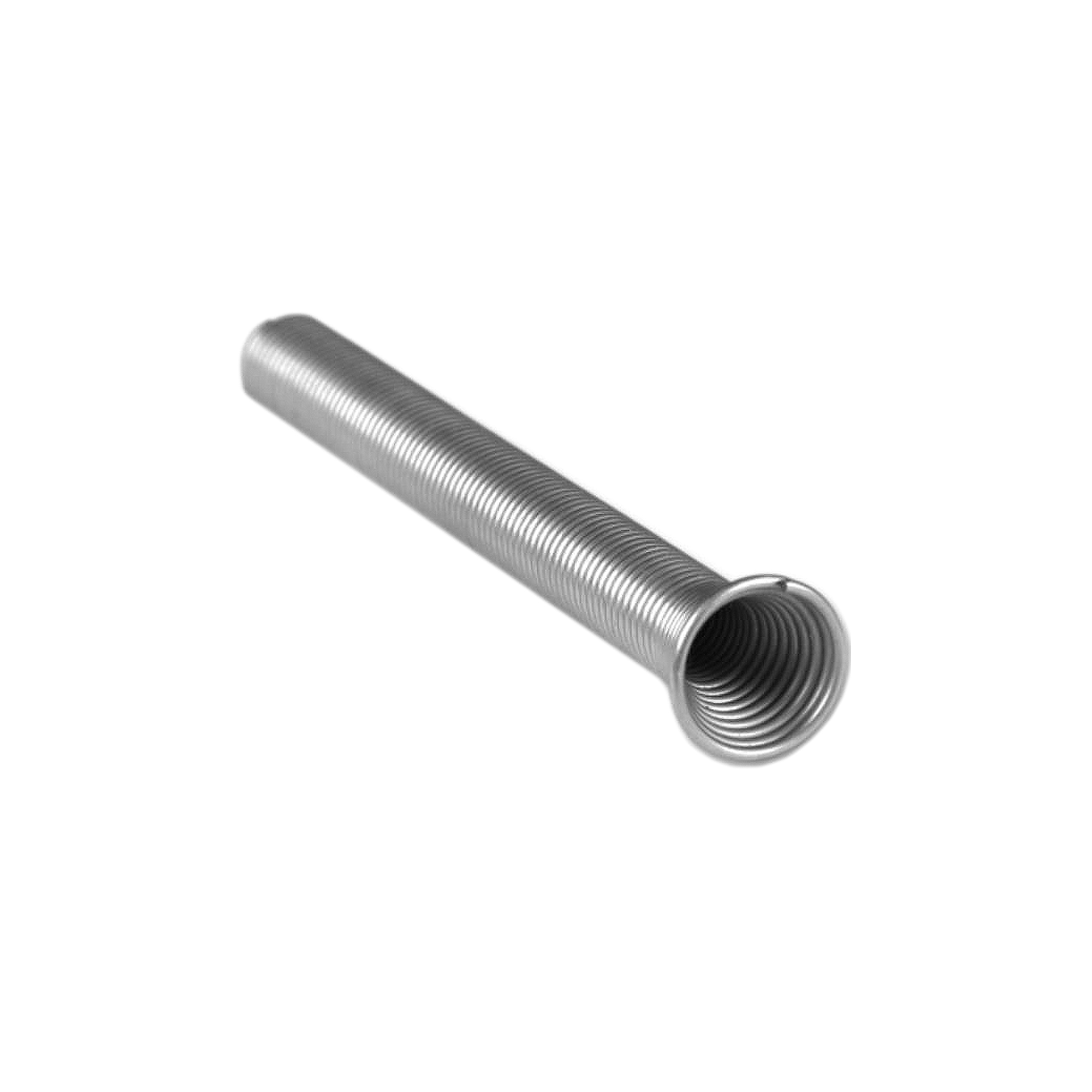 Ressort hélicoïdal pour guide cordon | 100 mm de longueur / argenté