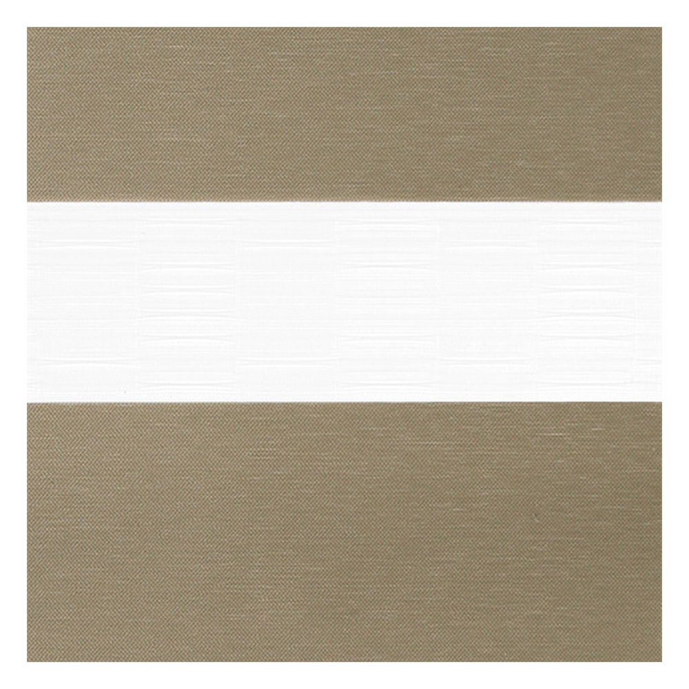 Échantillon tissu pour store enrouleur jour nuit sur mesure | B473 beige-crème / translucide / Aroso
