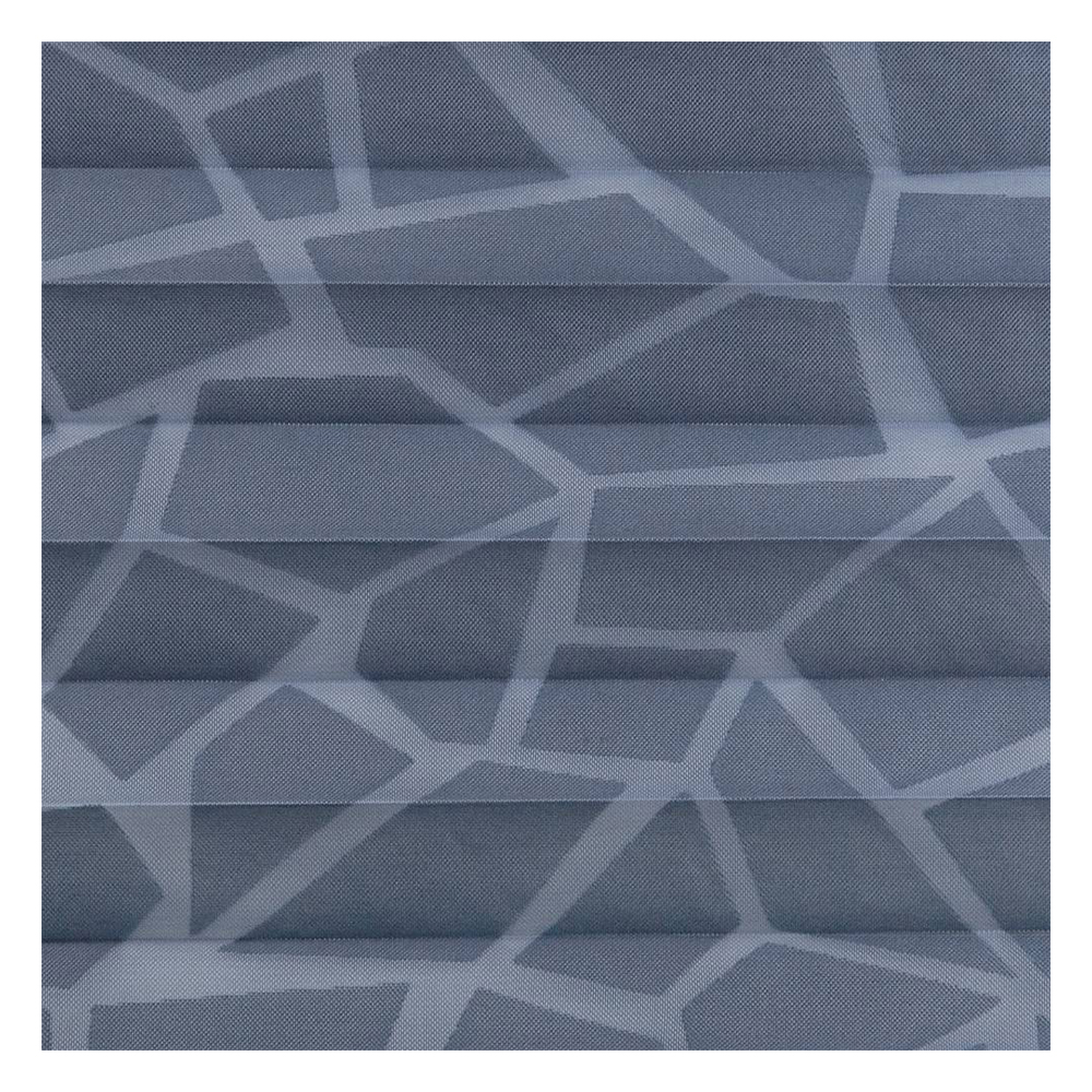 Échantillon tissu pour store plissé sur mesure 30694 bleu / transparent / Mira