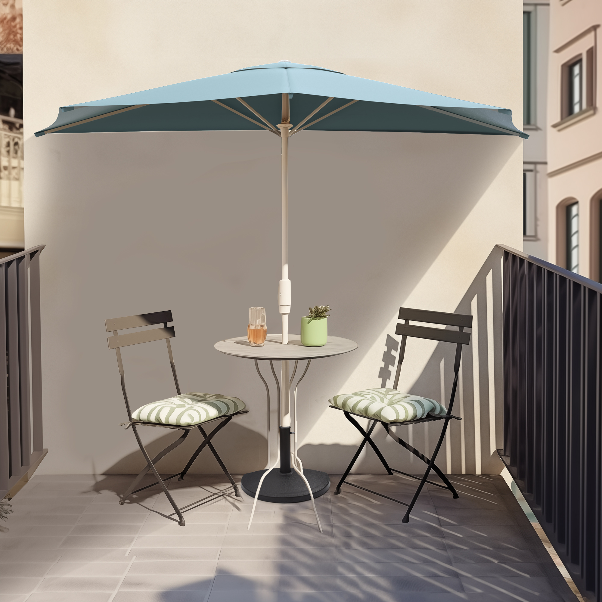 Pied de parasol Standard demi-rond | noir
