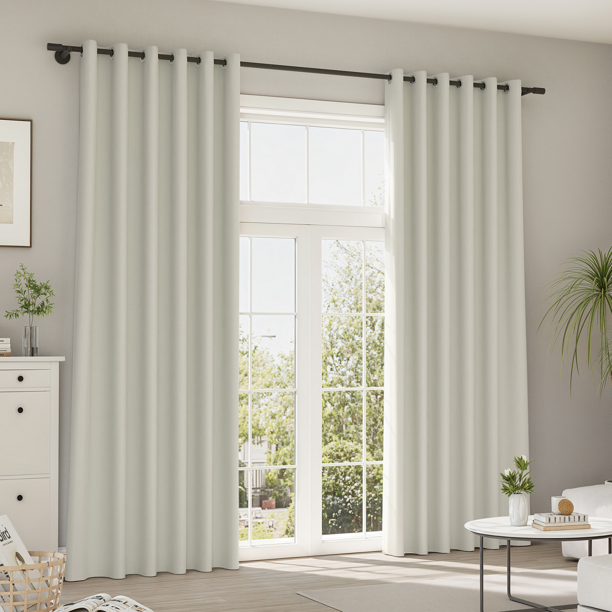 Rideaux et voilages Pure Line | Lin Wisper, obscurcissement total, bleu clair