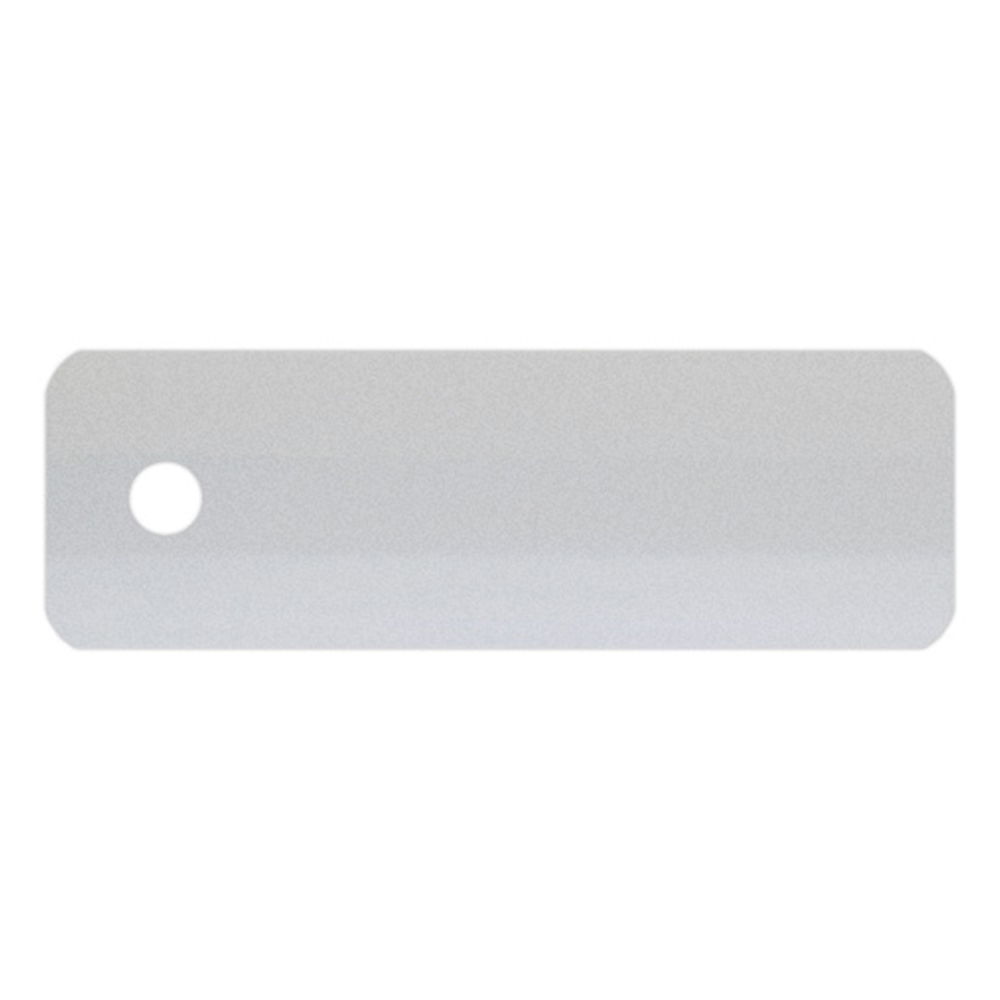 Échantillon lame pour store vénitien en aluminium sur mesure | 25 mm / 4417 argenté / brillant Échantillon lame pour store vénitien en aluminium sur mesure | 25 mm / 4417 argenté / brillant