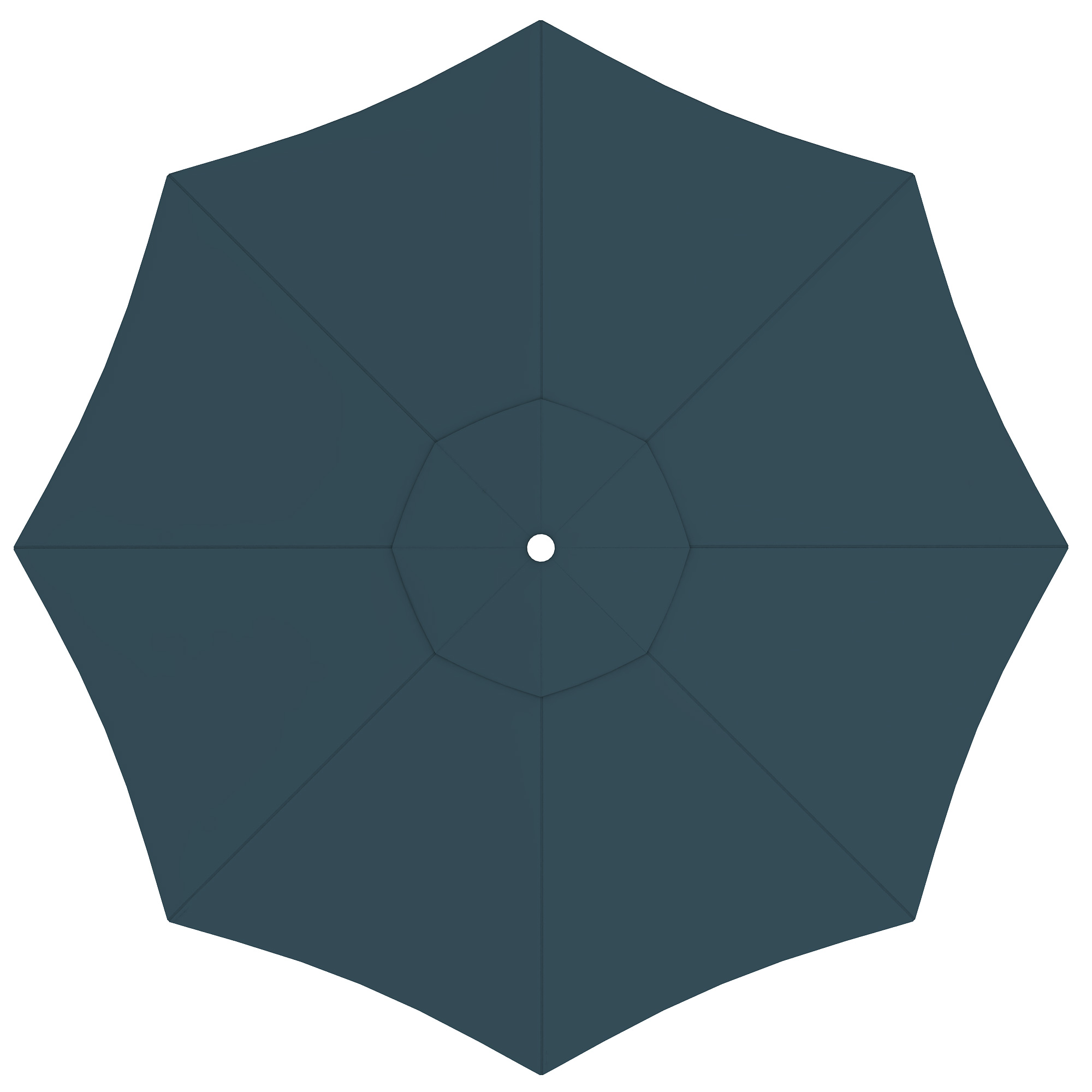 Toile pour parasol interpara | 3,5 m, rond, vert