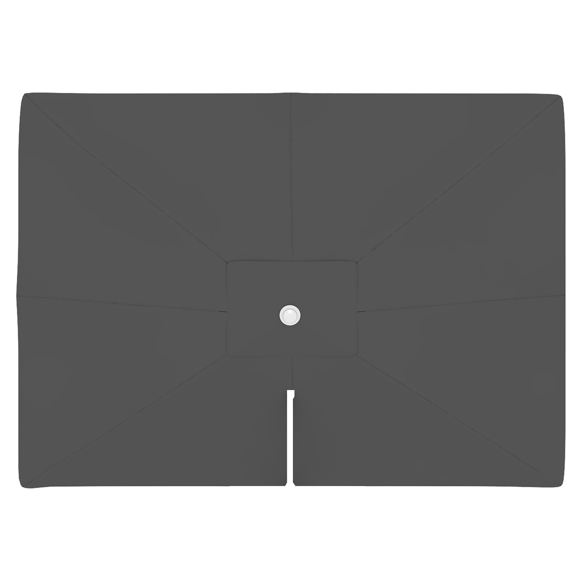 Toile pour parasol déporté parapenda (Plus) | 4 x 3 m, rectangulaire, gris