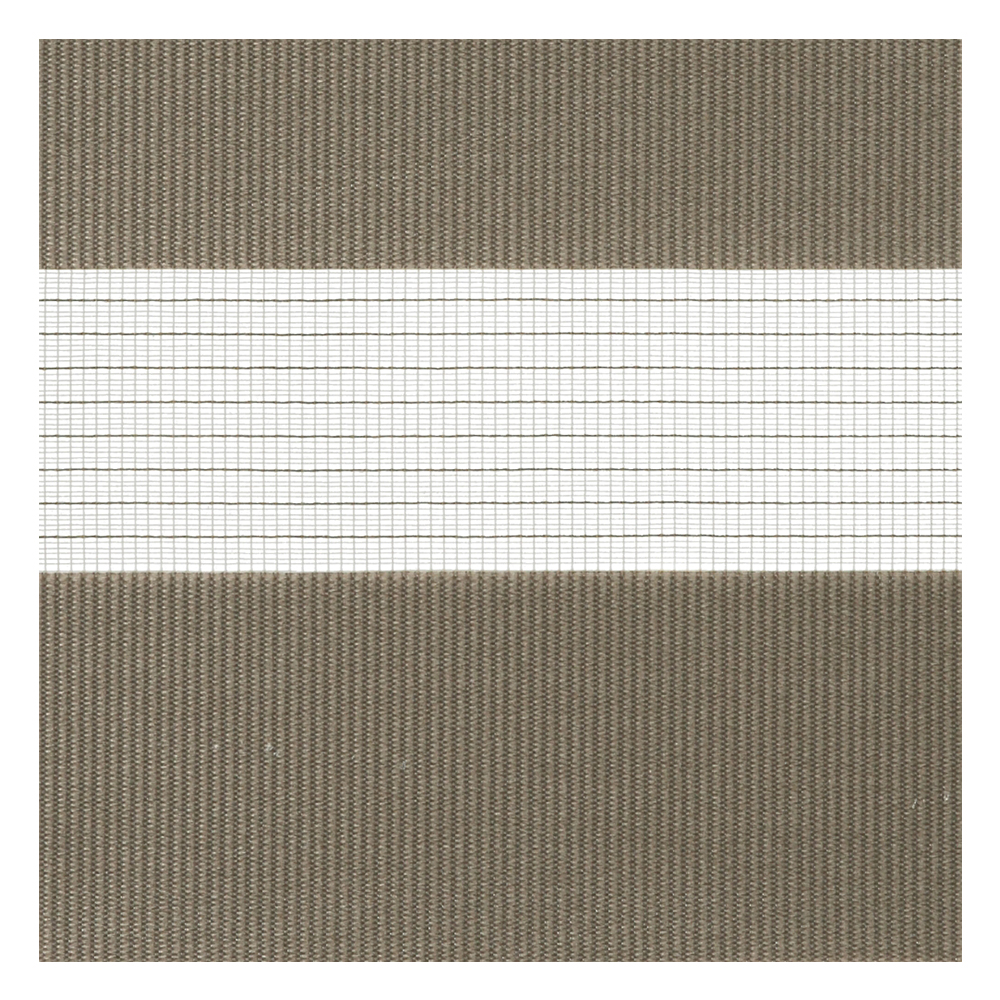 Échantillon tissu pour store enrouleur jour nuit sur mesure | A015 brun / translucide / Spring