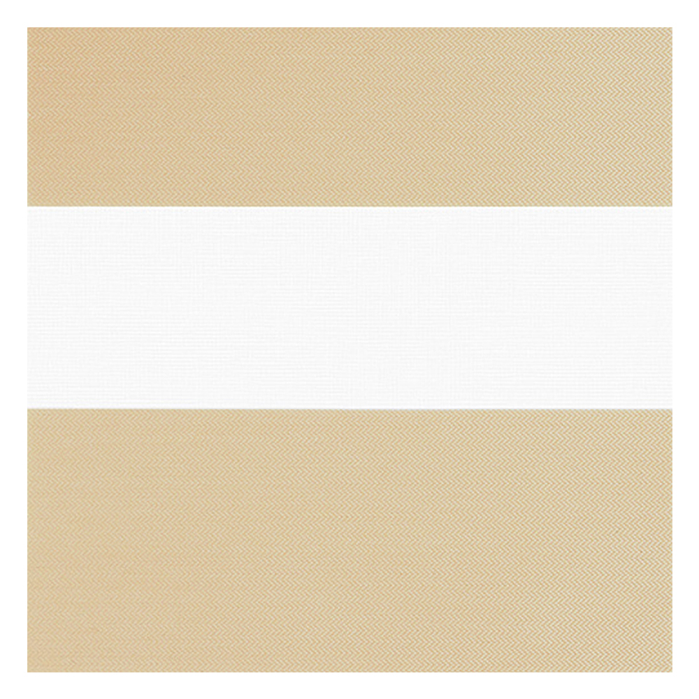 Échantillon tissu pour store enrouleur jour nuit sur mesure | B601 crème-beige / translucide / Solides