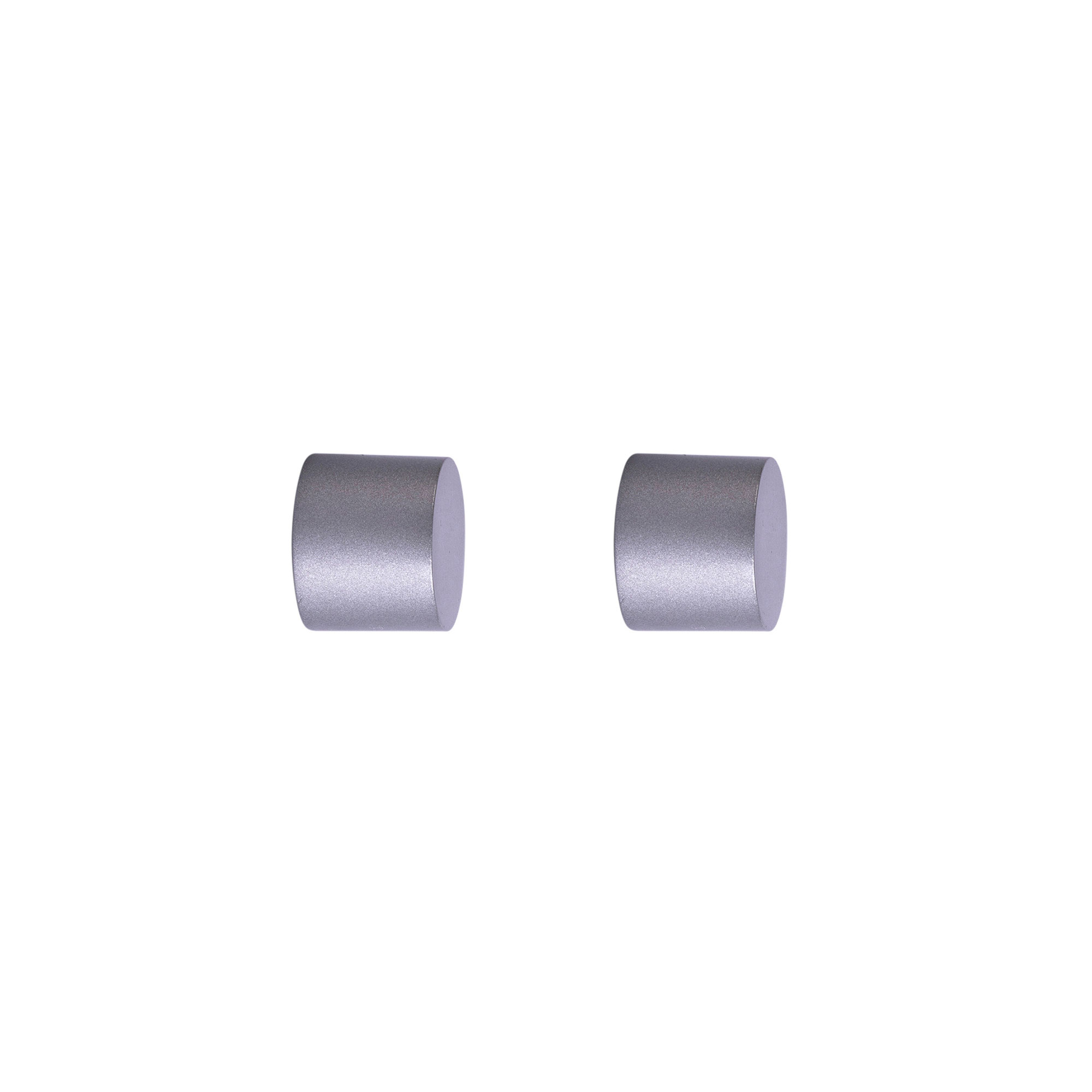 Embout pour tringle à rideau | ⌀ 19 mm, argenté, Embout, 2 pièces