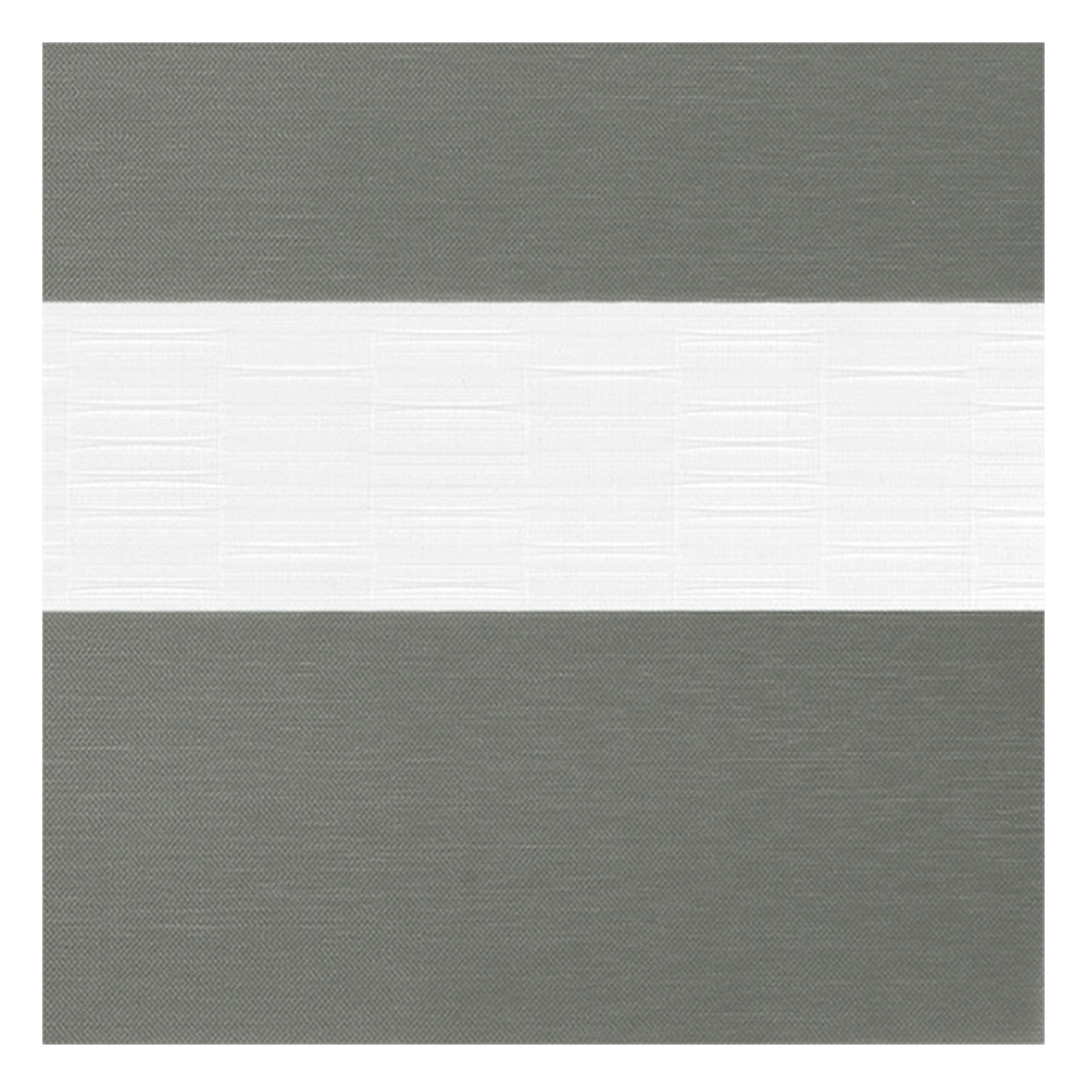 Échantillon tissu pour store enrouleur jour nuit sur mesure | B475 gris-noir / translucide / Aroso
