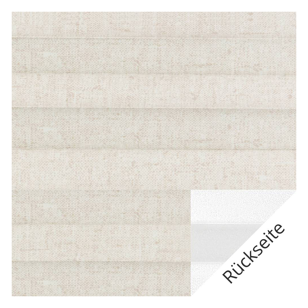 Échantillon tissu pour store plissé sur mesure 40101 beige / occultant / Linen Perlmutt Black Out