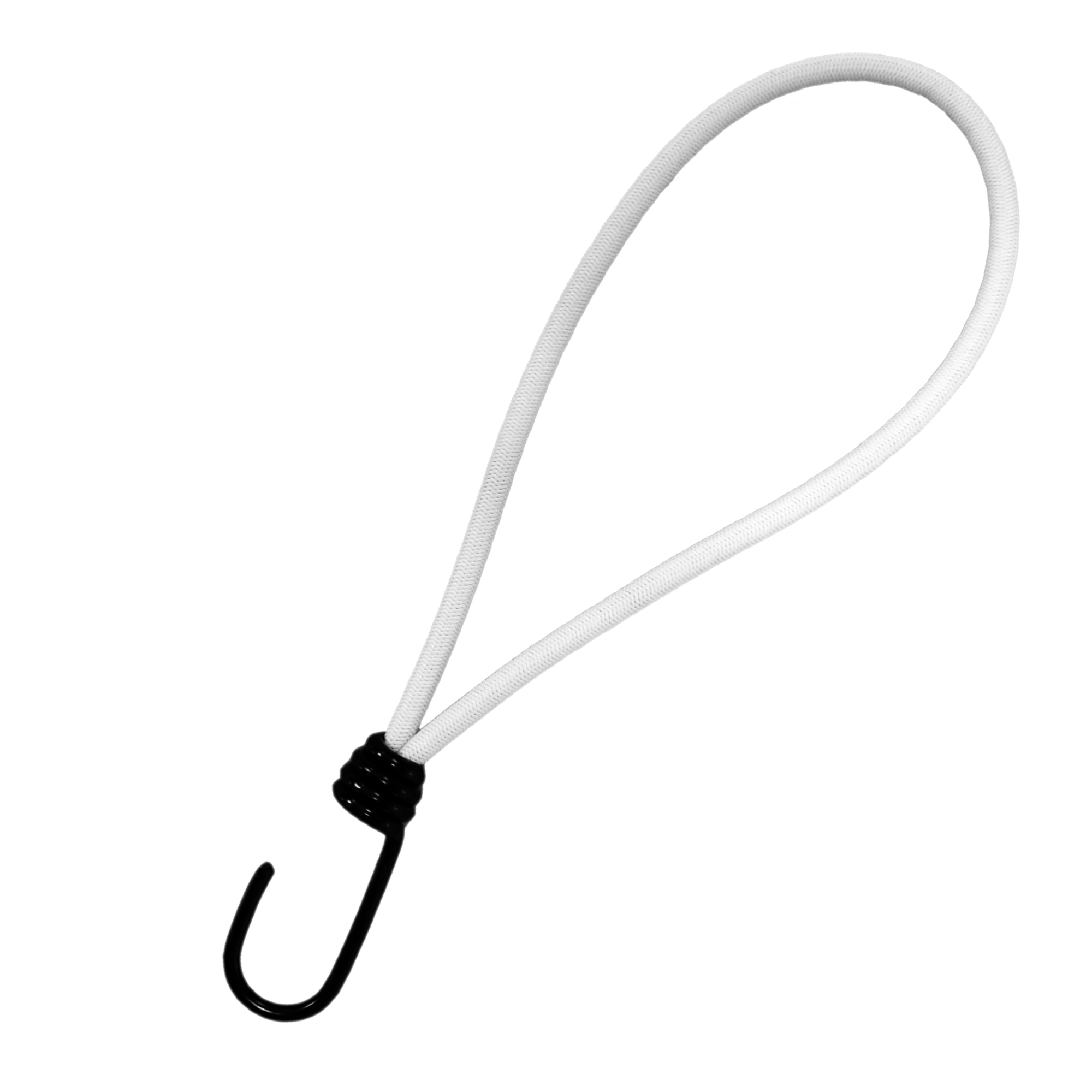 Tendeur élastique avec crochet en spirale | 25 cm, blanc