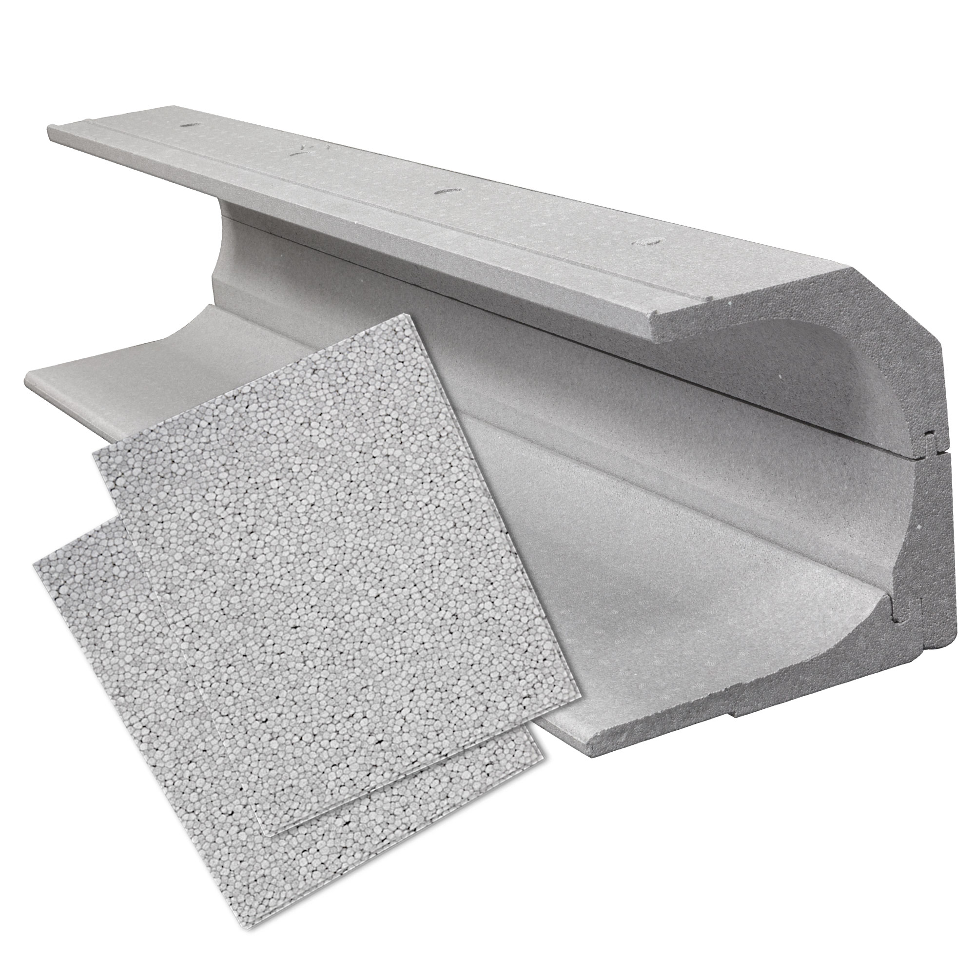 Système de rénovation complète pour coffre carré Roka-Ass Perfekt | 28 mm / 100 x 17,5 cm + 2x Isolation de la partie latérale