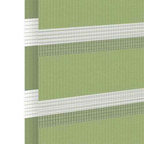 Échantillon tissu pour store enrouleur jour nuit sur mesure | BH-42 vert / translucide / Graz