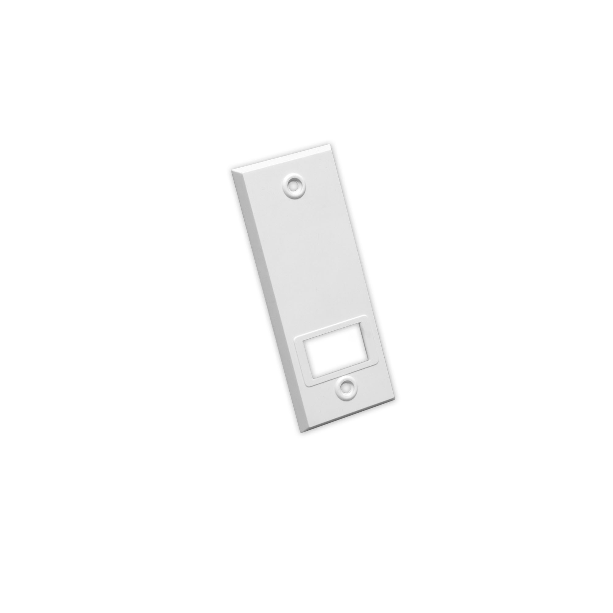 Plaque de recouvrement pour enrouleur à sangle encastré / à engrenage | Plastique / LA: 104 mm / blanc