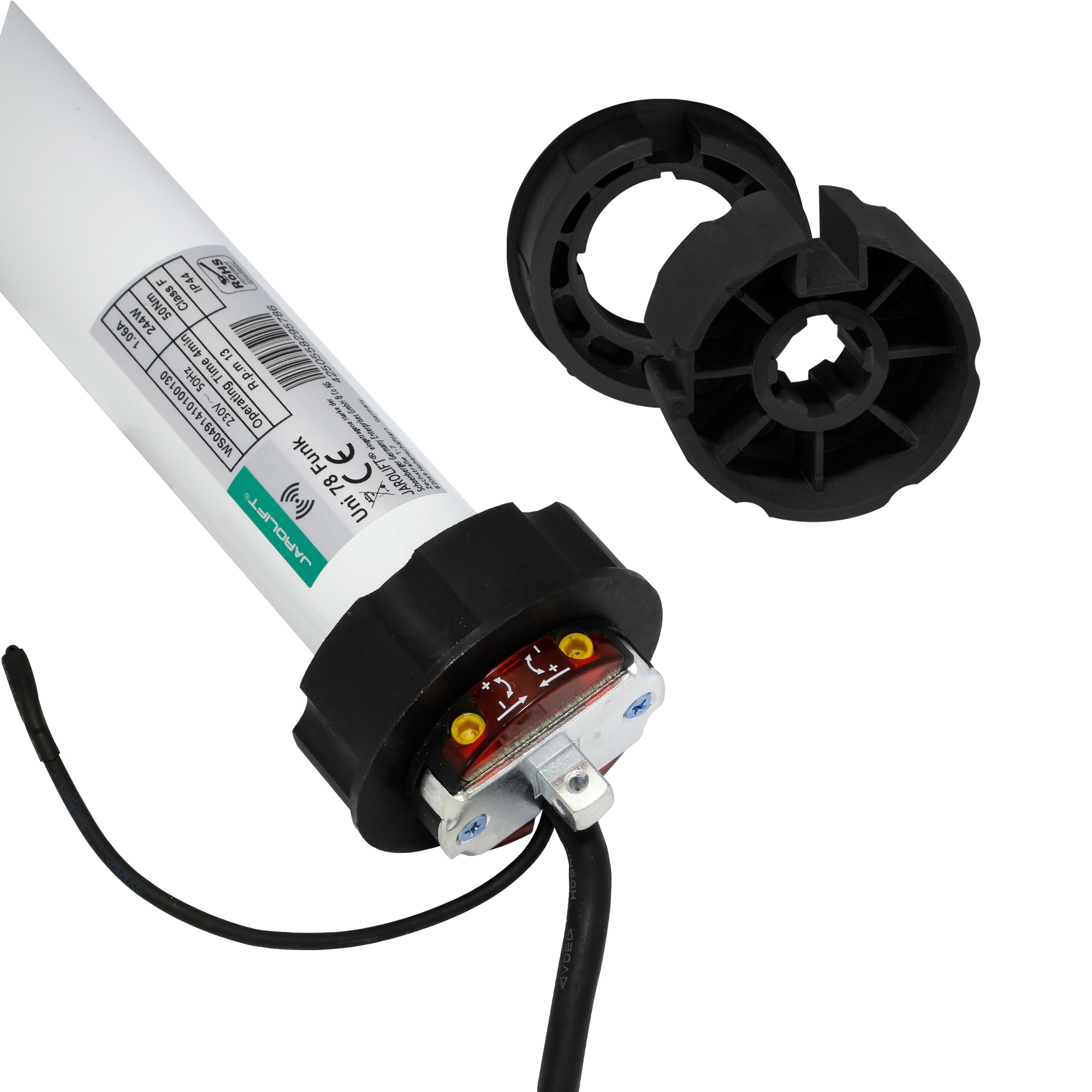 Moteur radio pour store banne Universal | UNI78F (50 Nm / SW78) + Adaptateur pour axe rond 85 mm