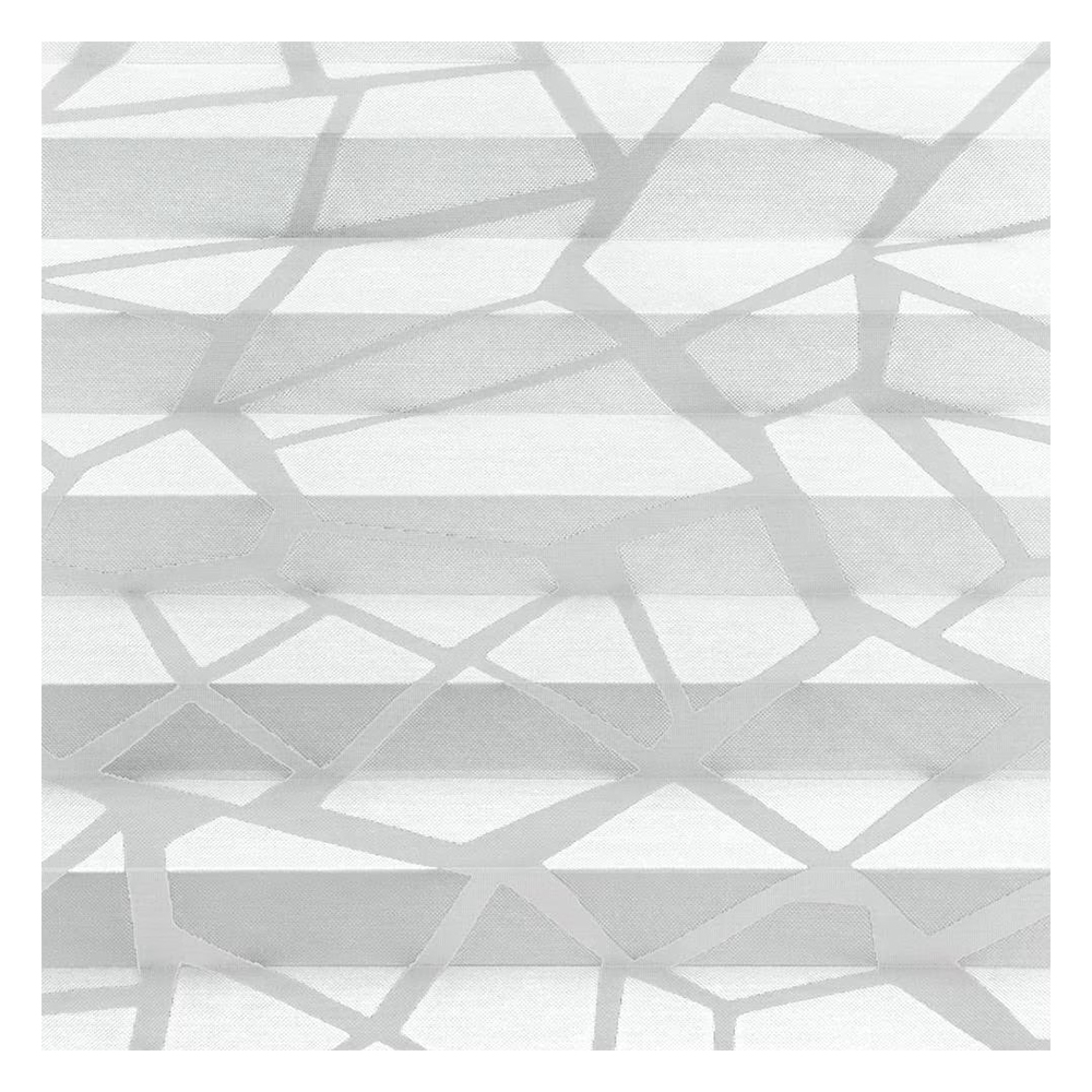 Échantillon tissu pour store plissé sur mesure 30691 blanc / transparent / Mira