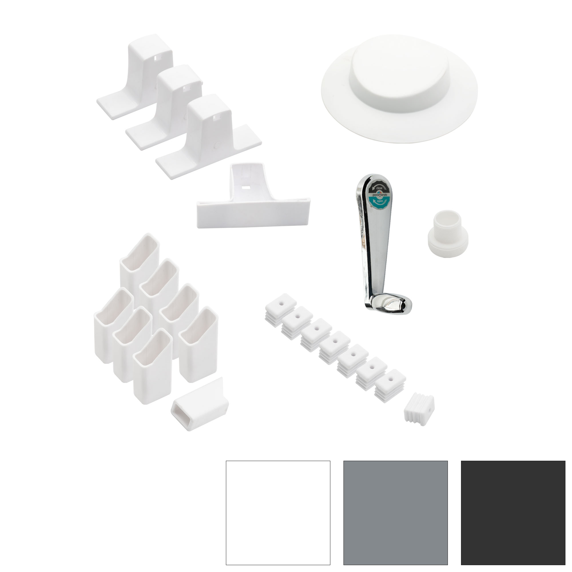 Kit de pièces de rechange pour grand parasol de jardin (Types au choix)