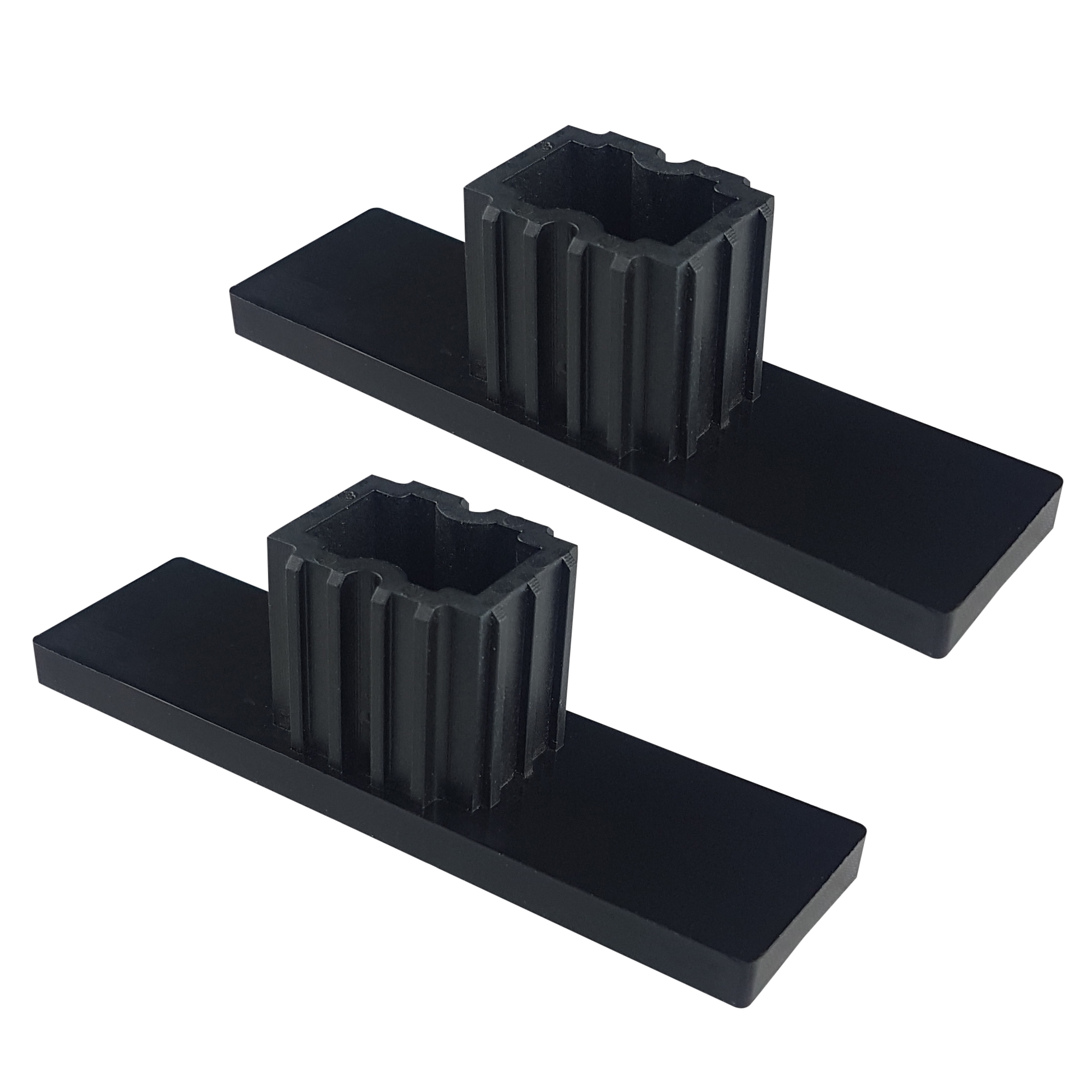 Bouchon pour coulisses de volet roulant PPD 79 (79 x 22 mm) | noir, 2 pièces