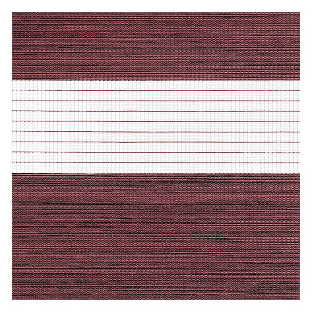 Échantillon tissu pour store enrouleur jour nuit sur mesure | A442 jaune-rouge / translucide / Nuria