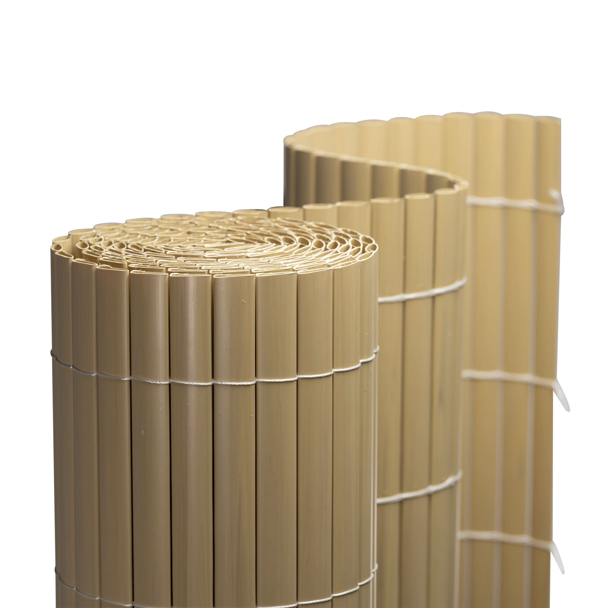 Canisse en PVC | 80 x 800 cm (en 2 parties), bambou