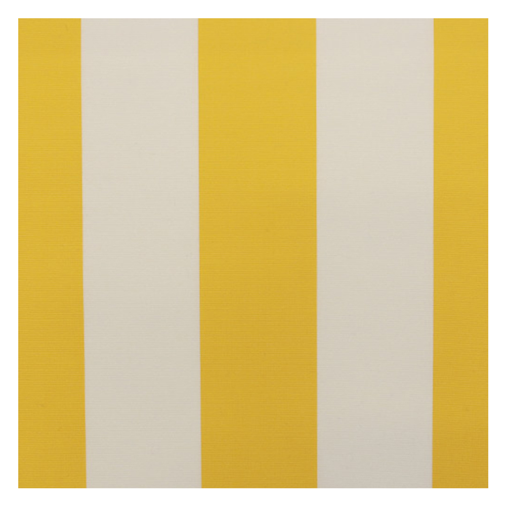 Échantillon tissu pour store banne, lambrequin et store de balcon | R-055 jaune blanc, Recasens