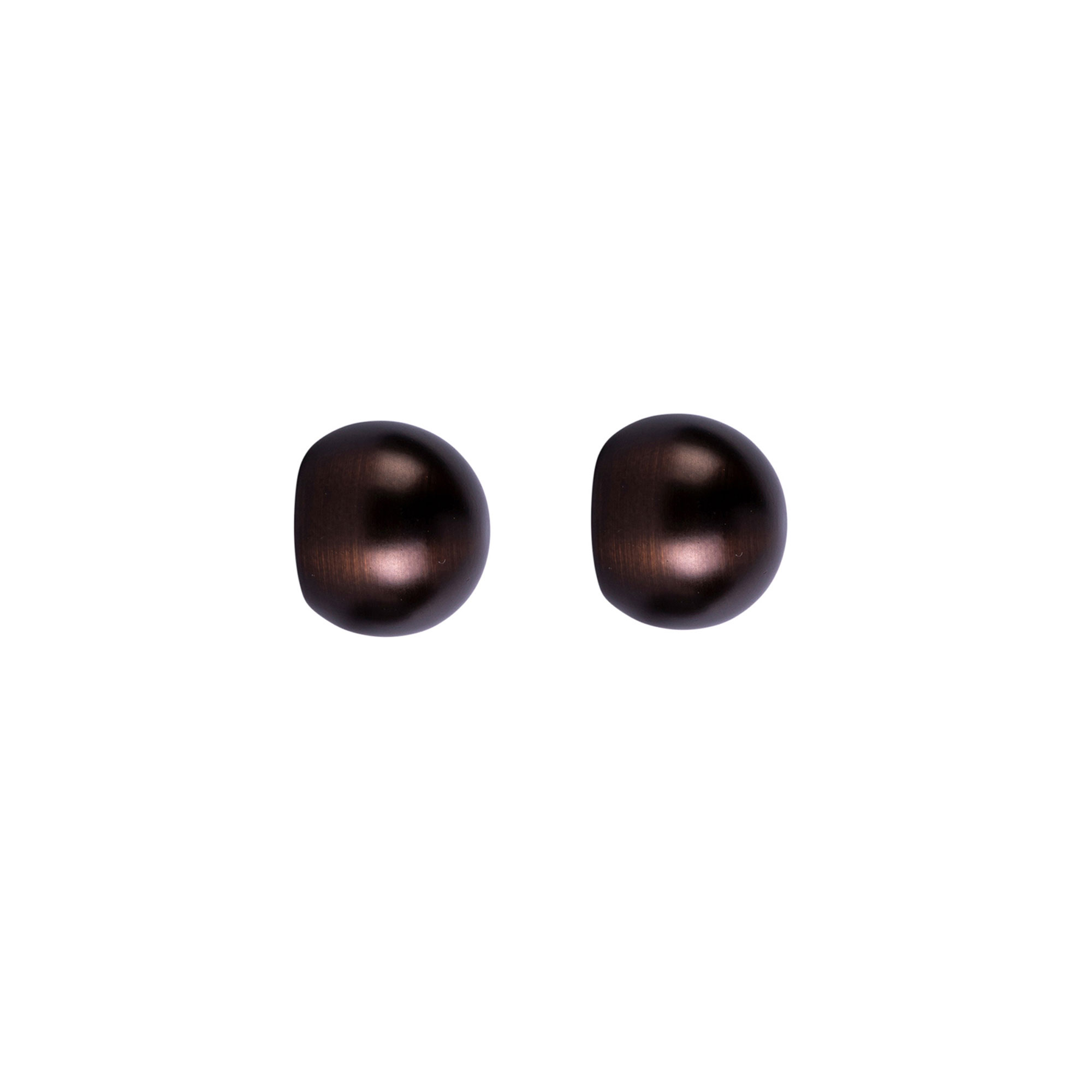 Embout pour tringle à rideau | ⌀ 19 mm, rouge-bronze brossé, Boule, 2 pièces