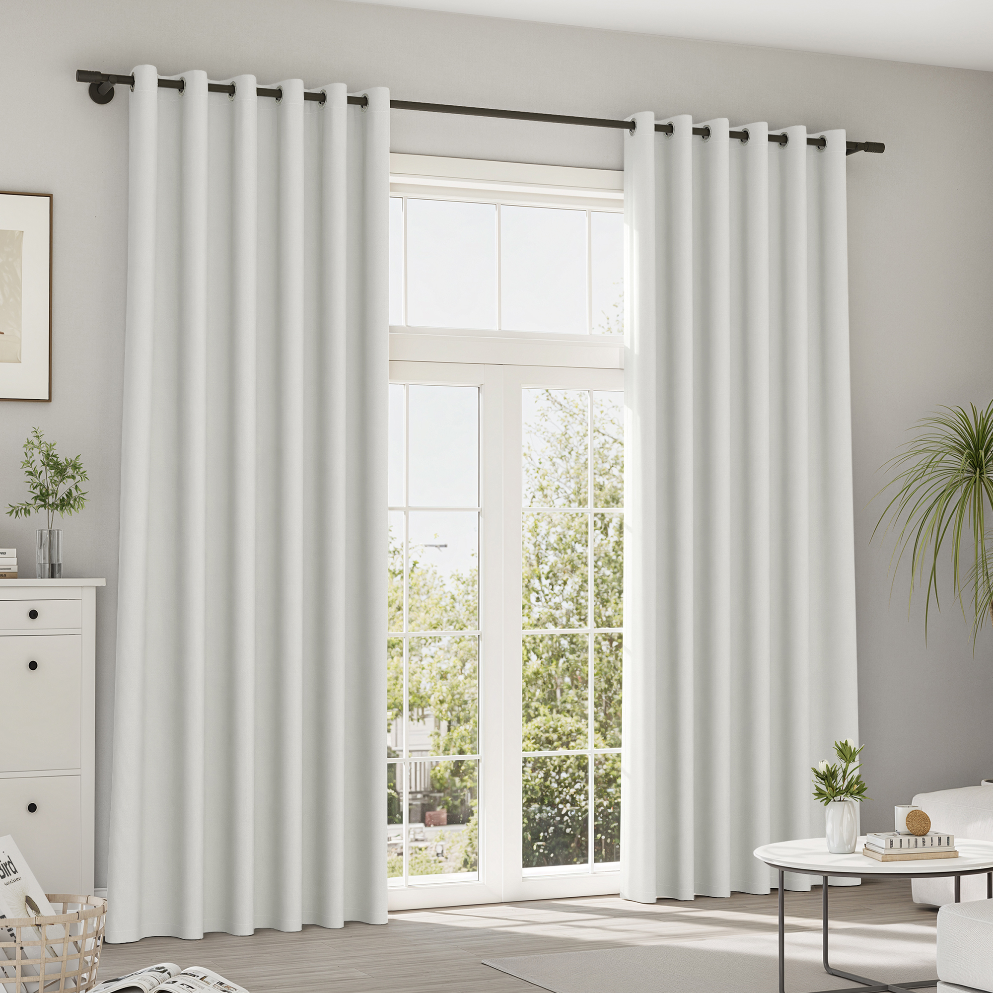 Rideaux et voilages Pure Line | Plush, obscurcissement total, blanc